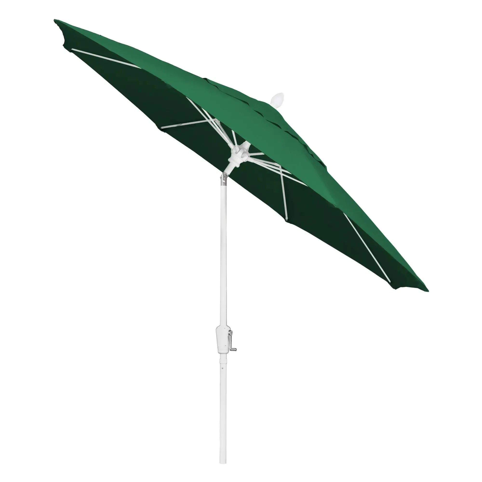FiberBuilt 9' Oct Market Umbrella – Crank Lift & Push-Button Tilt – Marine-Grade Solution-Dyed Acrylic Canopy FiberBuilt