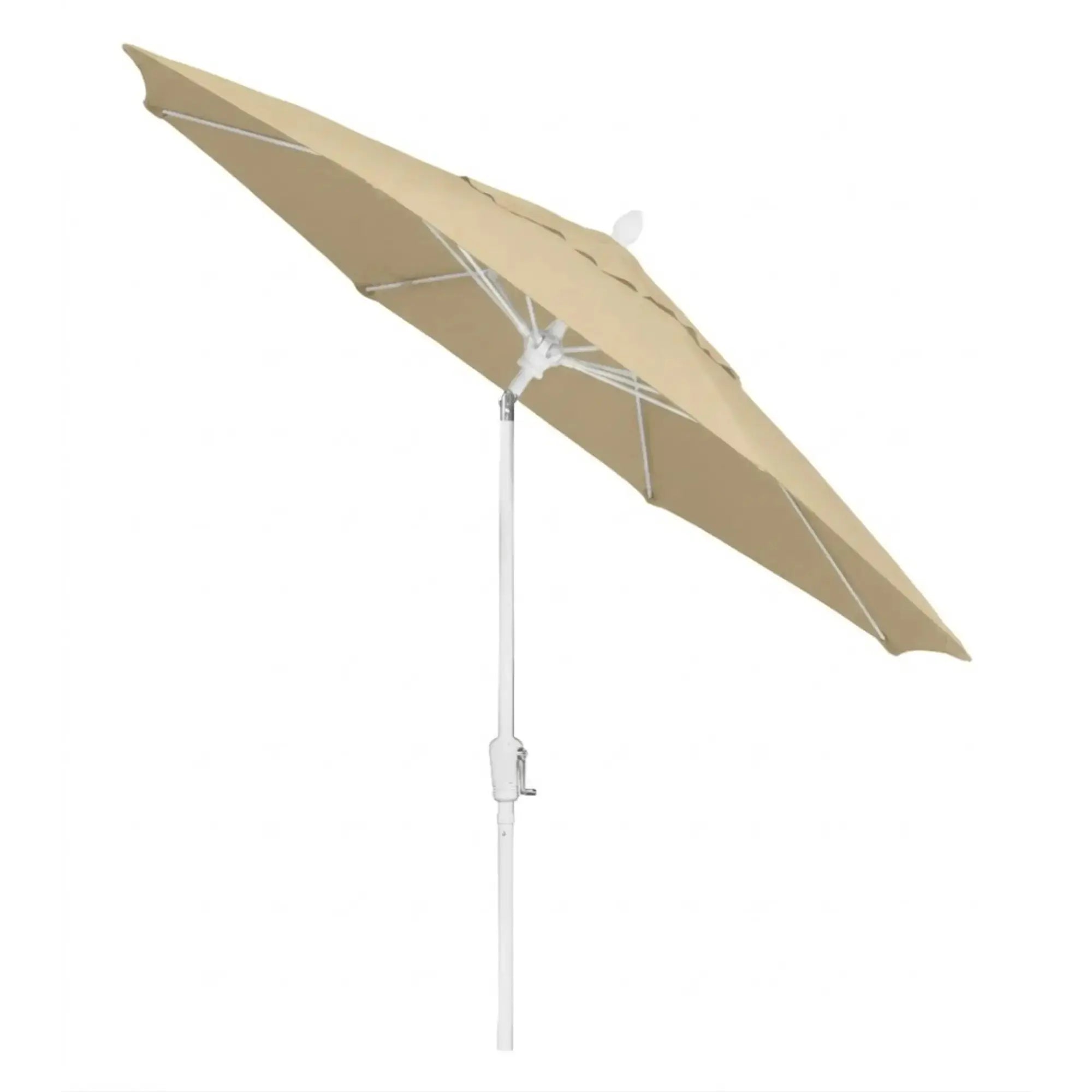 FiberBuilt 9' Oct Market Umbrella – Crank Lift & Push-Button Tilt – Marine-Grade Solution-Dyed Acrylic Canopy FiberBuilt