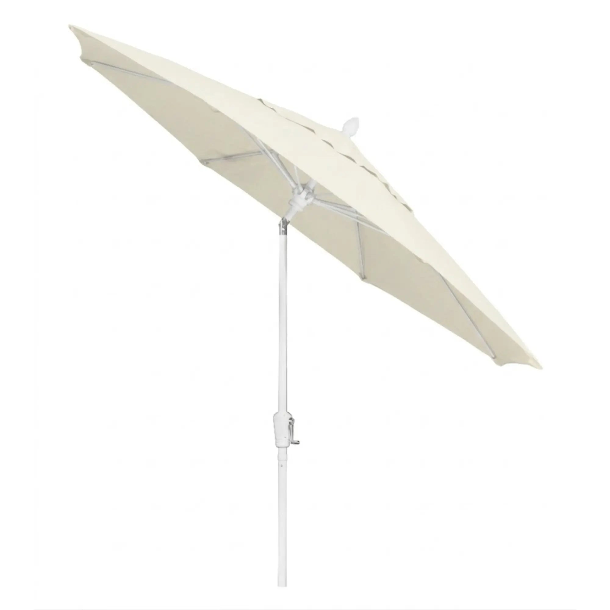 FiberBuilt 9' Oct Market Umbrella – Crank Lift & Push-Button Tilt – Marine-Grade Solution-Dyed Acrylic Canopy
