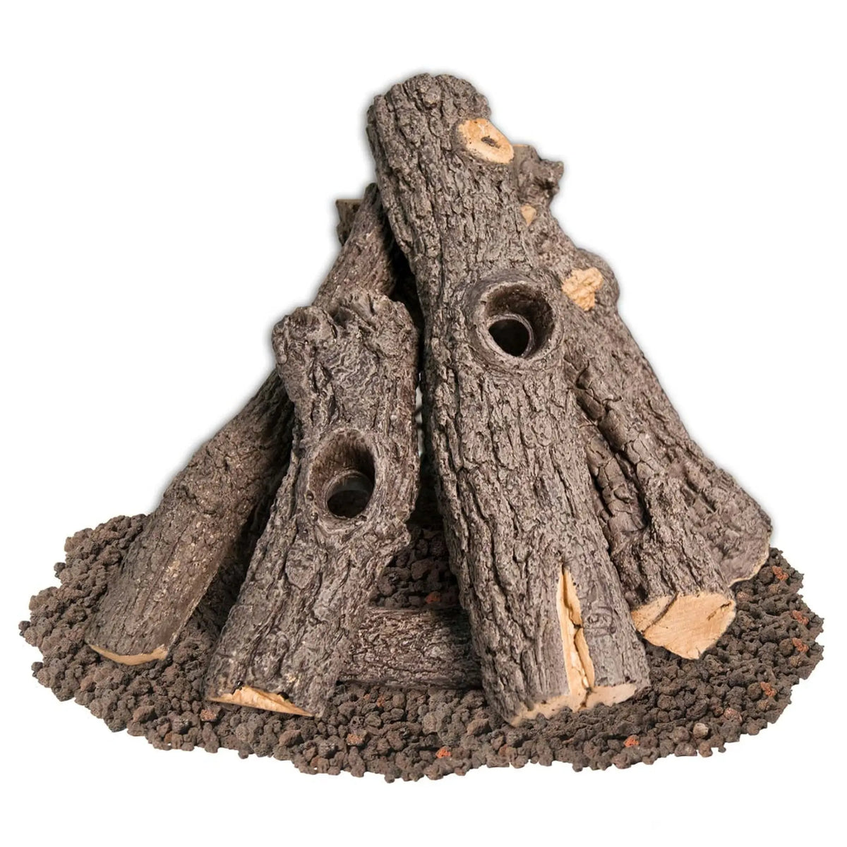 American Fyre Designs 27" Prairie Oak Outdoor Gas Log Set American Fyre Designs