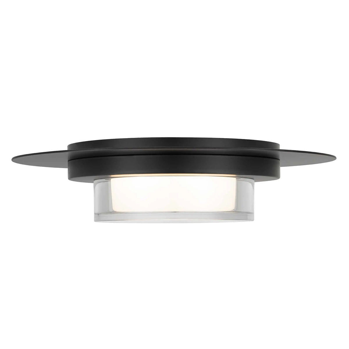 Alteck Plate 12-Inch Black 3-CCT LED Outdoor Flush Mount Light - AFM0012-3CCT-W-BK - Product Image 3