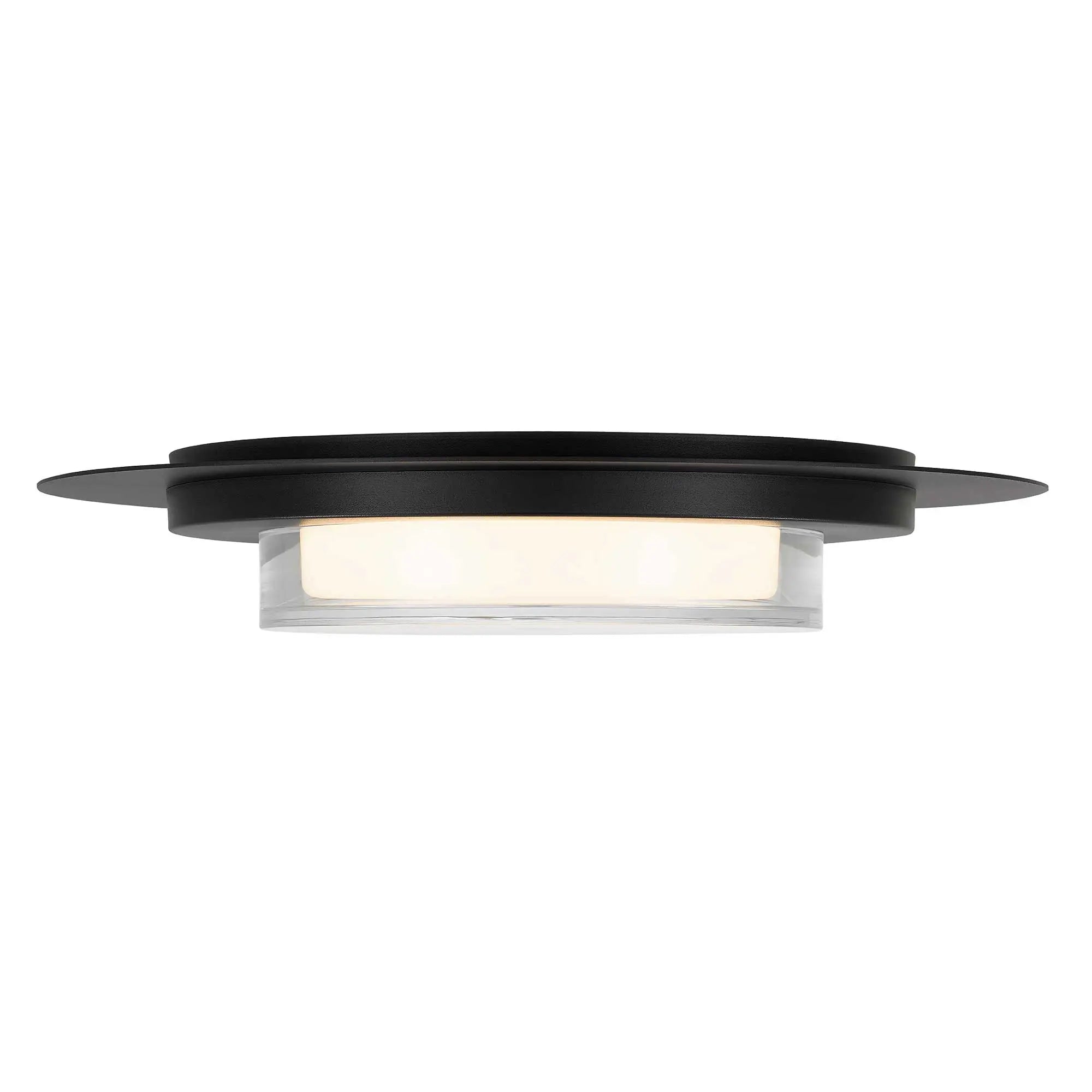 Alteck Plate 16-Inch Black 3-CCT LED Outdoor Flush Mount Light - AFM0013-3CCT-W-BK - Product Image 4
