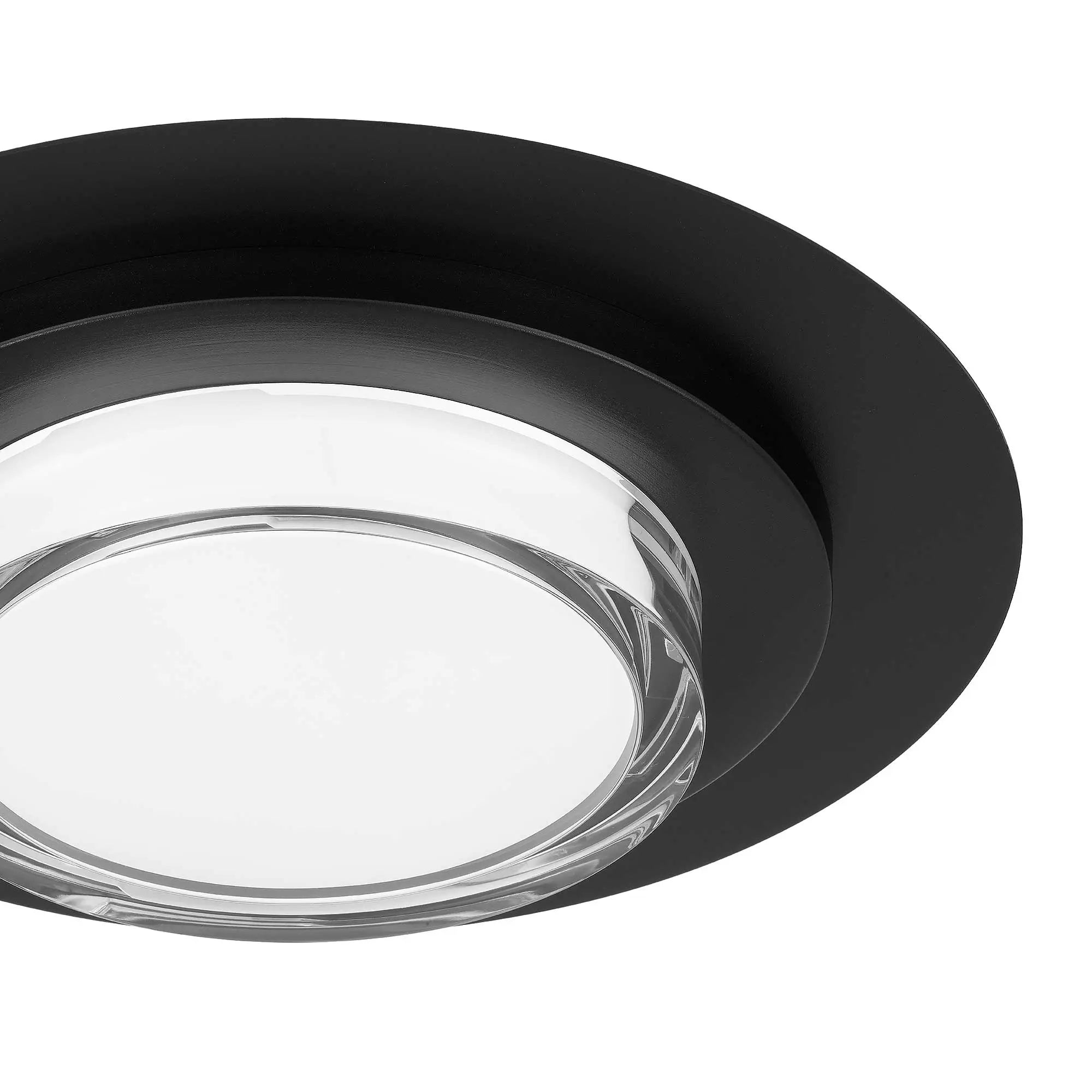 Alteck Plate 16-Inch Black 3-CCT LED Outdoor Flush Mount Light - AFM0013-3CCT-W-BK - Product Image 5