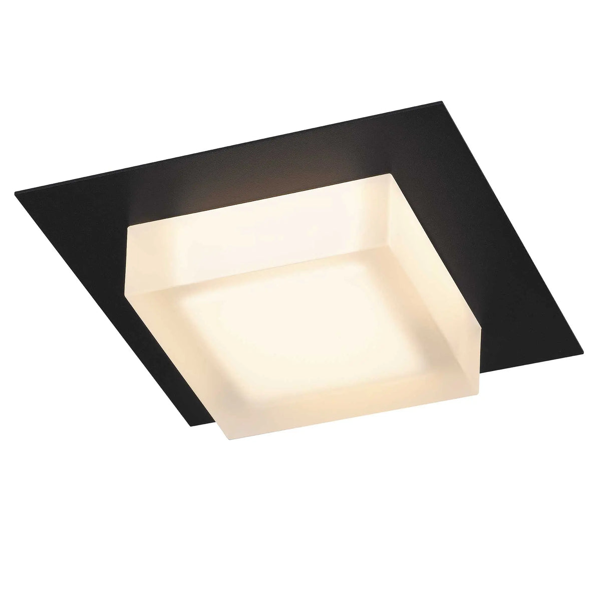 Alteck Foursquare 8-Inch Black 3-CCT LED Outdoor Flush Mount Light - AFM0014-3CCT-W-BK - Product Image 3