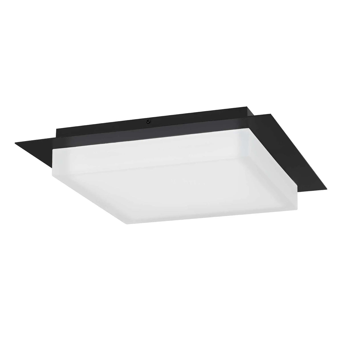 Alteck Foursquare 14-Inch Black 3-CCT LED Outdoor Flush Mount Light - AFM0015-3CCT-W-BK - Product Image 2