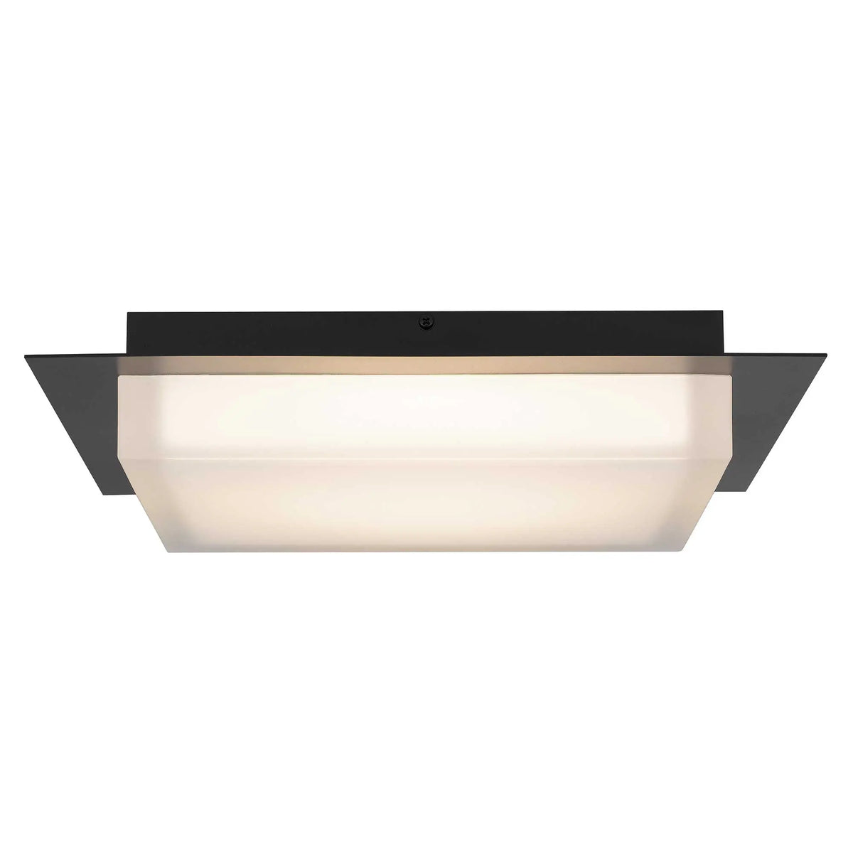 Alteck Foursquare 14-Inch Black 3-CCT LED Outdoor Flush Mount Light - AFM0015-3CCT-W-BK - Product Image 4