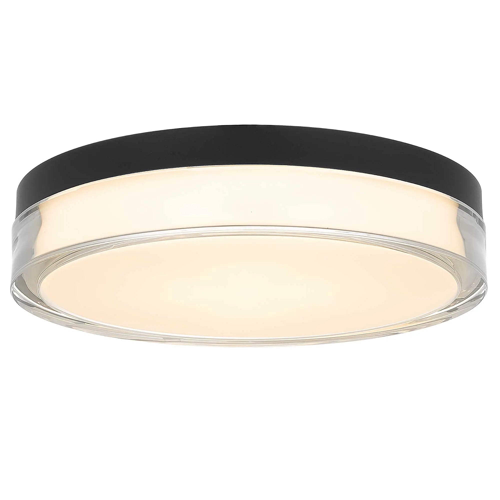 Alteck Sunspot 12-Inch Black 3-CCT LED Outdoor Flush Mount Light - AFM0018-3CCT-W-BK