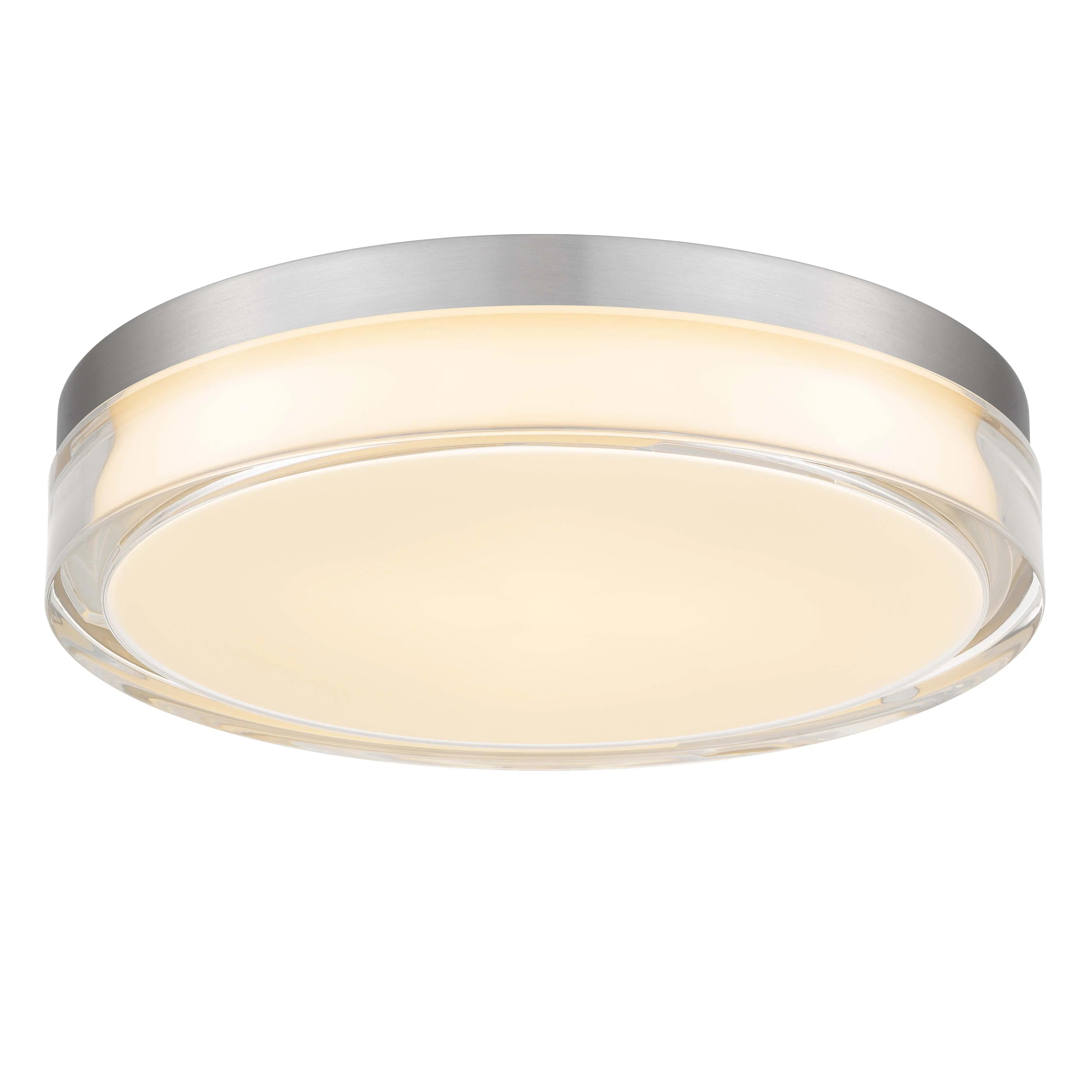 Alteck Sunspot 12-Inch Stainless Steel 3-CCT LED Outdoor Flush Mount Light - AFM0018-3CCT-W-BSS