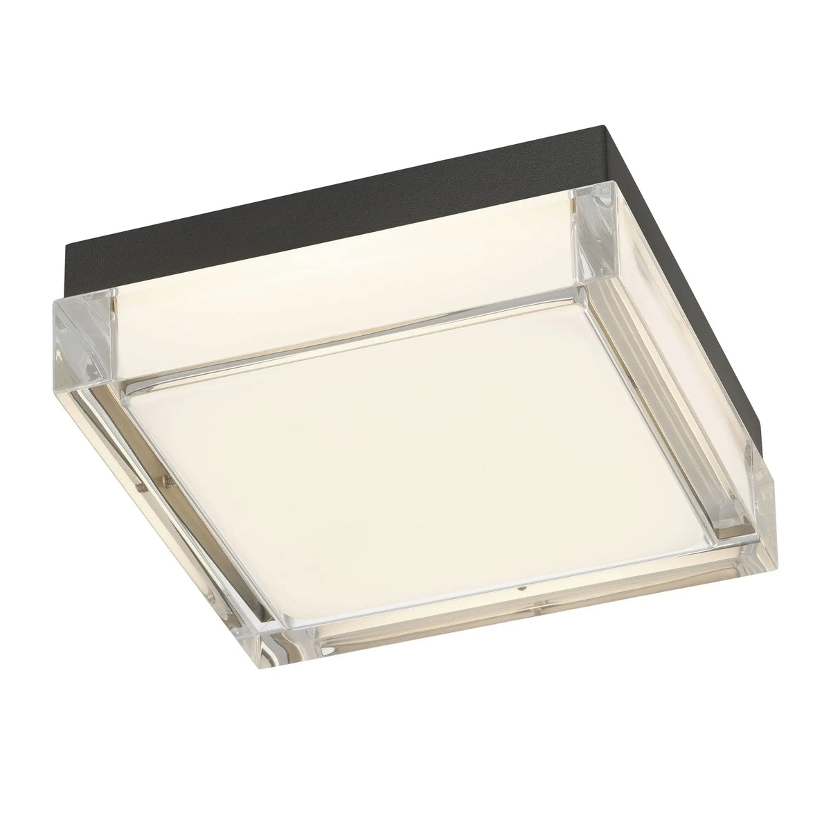 Alteck Box 8-Inch Black 3-CCT LED Outdoor Flush Mount Light - AFM0020-3CCT-W-BK - Product Image 3