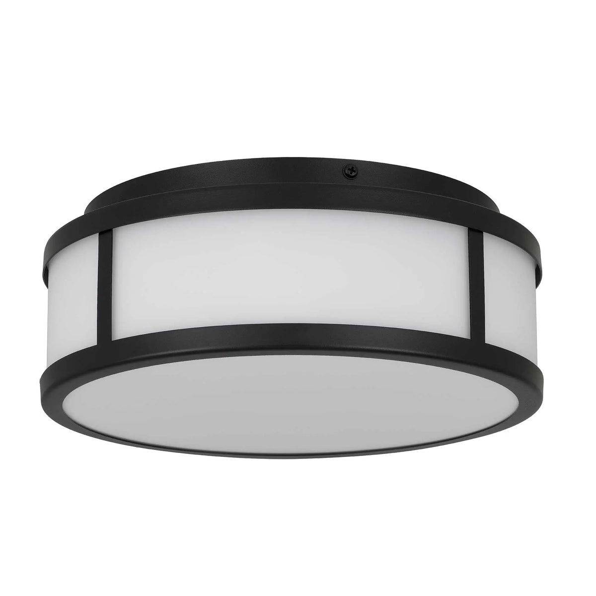 Alteck Panel Round 10.25-Inch Black 3-CCT LED Outdoor Flush Mount Light - AFM0022-3CCT-W-BK - Product Image 2