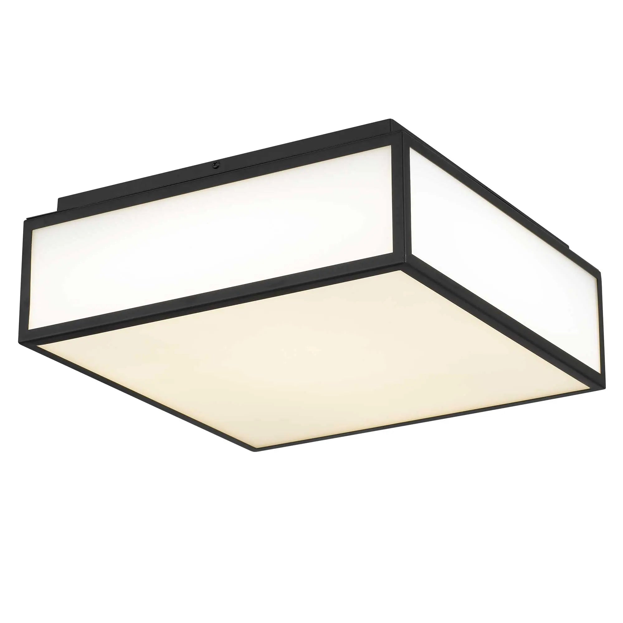 Alteck Panel Square 14-Inch Black 3-CCT LED Outdoor Flush Mount Light - AFM0025-3CCT-W-BK - Product Image 3