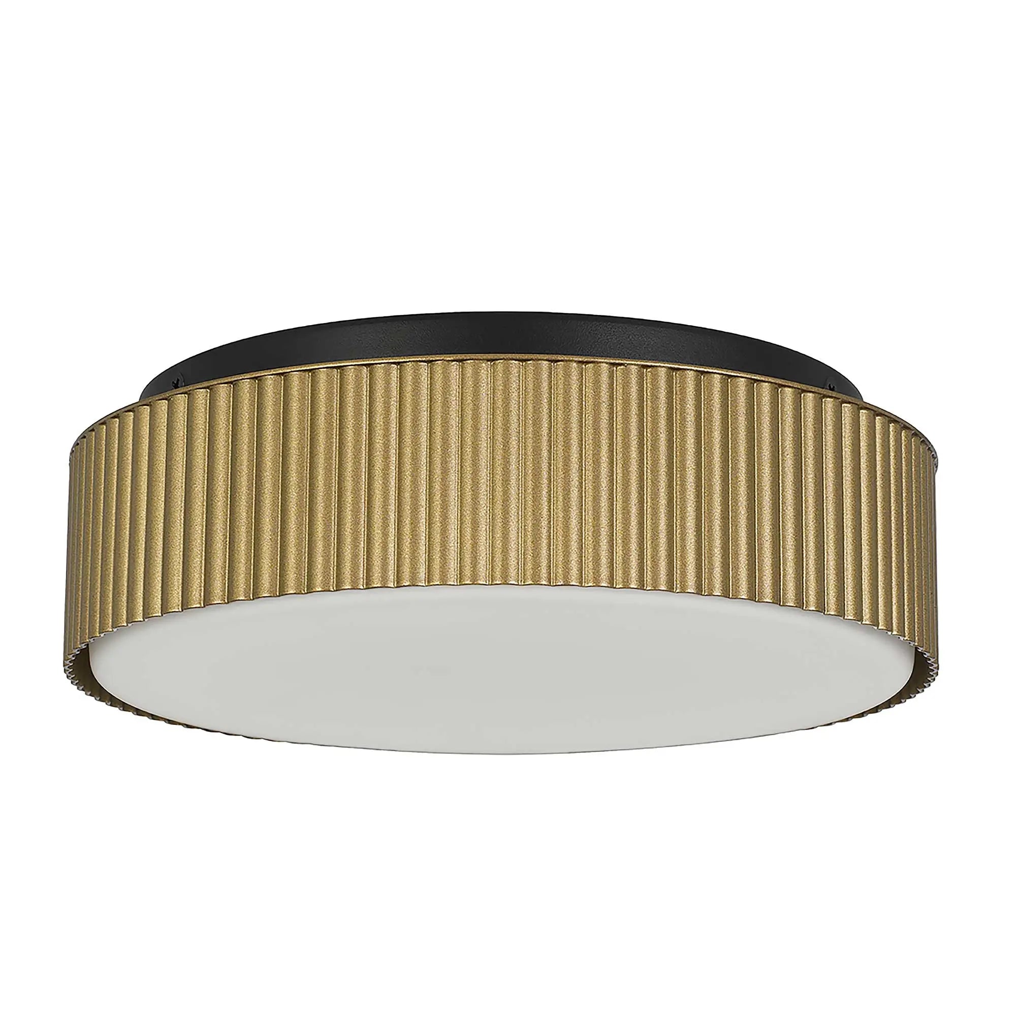 Alteck CHANNEL 9-Inch Black LED Outdoor Flush Mount Light - AFM0064-5CCT-W-BK/PB - Product Image 2