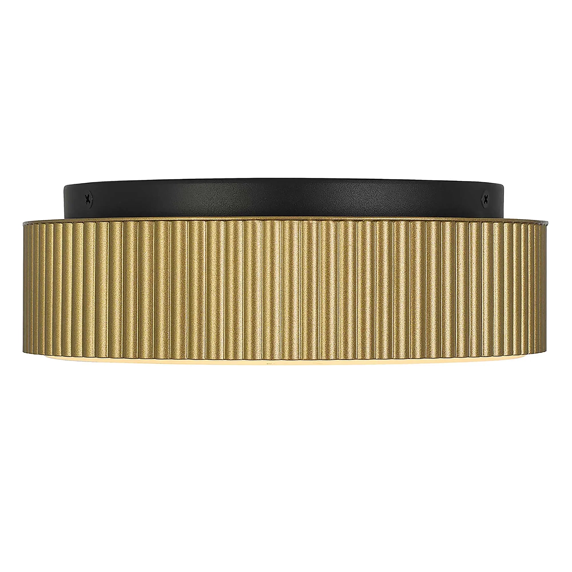 Alteck CHANNEL 9-Inch Black LED Outdoor Flush Mount Light - AFM0064-5CCT-W-BK/PB - Product Image 3