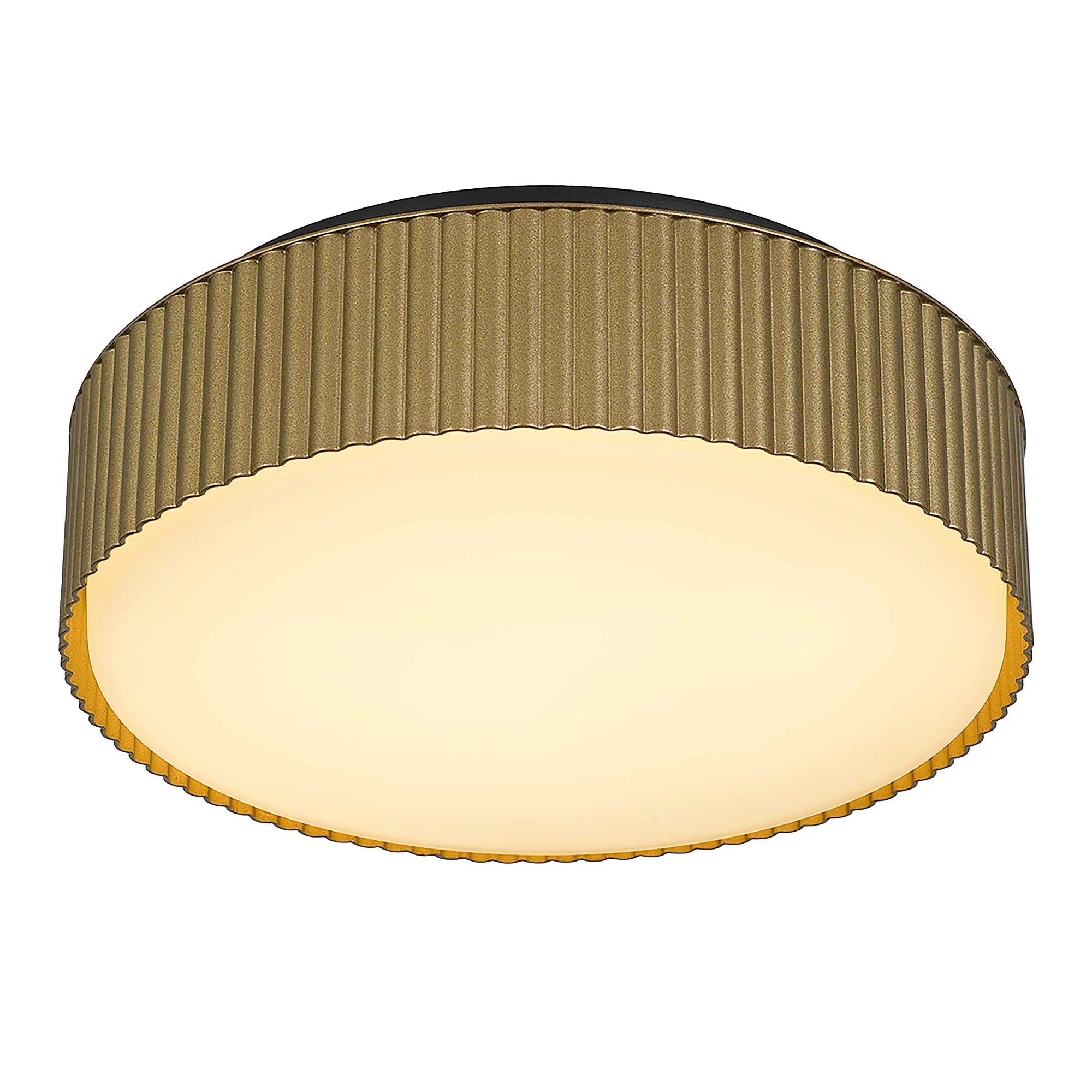 Alteck CHANNEL 9-Inch Black LED Outdoor Flush Mount Light - AFM0064-5CCT-W-BK/PB - Product Image 4
