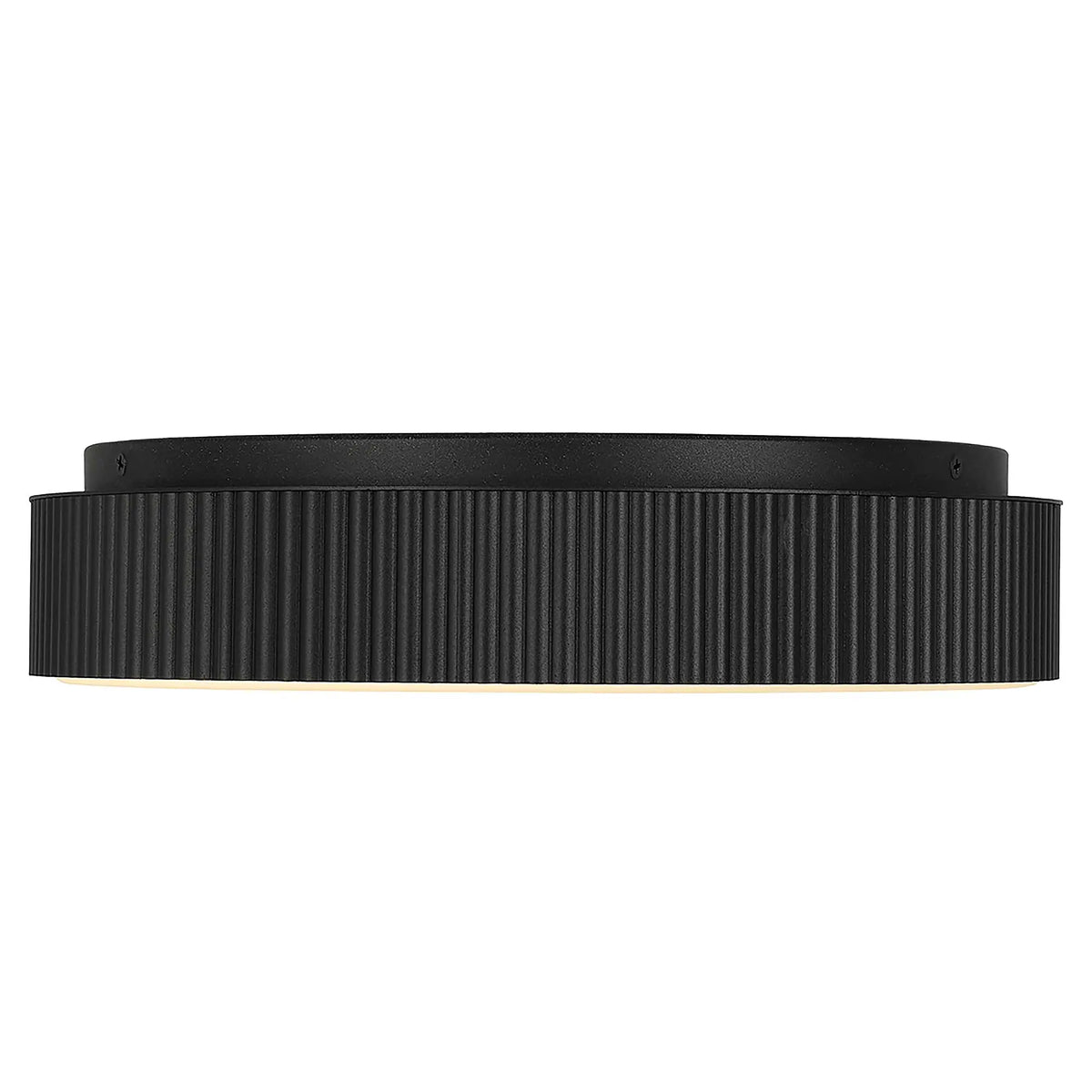 Alteck CHANNEL 13-Inch Black LED Outdoor Flush Mount Light - AFM0065-5CCT-W-BK - Product Image 3