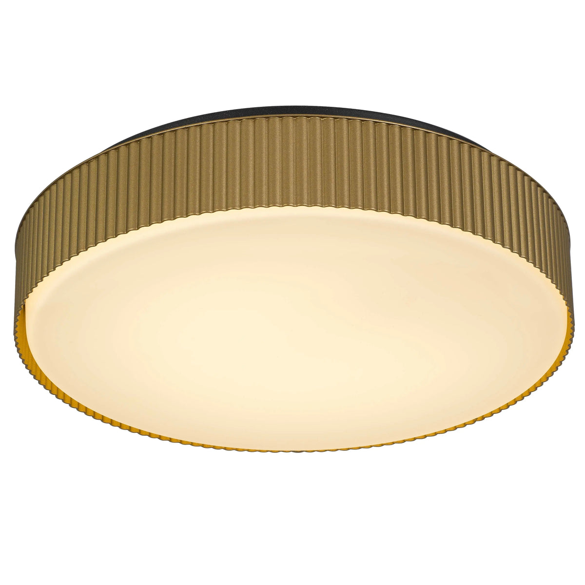 Alteck CHANNEL 13-Inch Black LED Outdoor Flush Mount Light - AFM0065-5CCT-W-BK/PB - Product Image 4