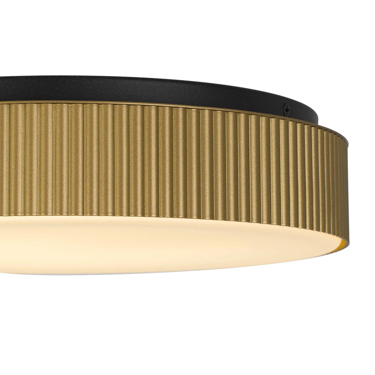 Alteck CHANNEL 13-Inch Black LED Outdoor Flush Mount Light - AFM0065-5CCT-W-BK/PB - Product Image 5