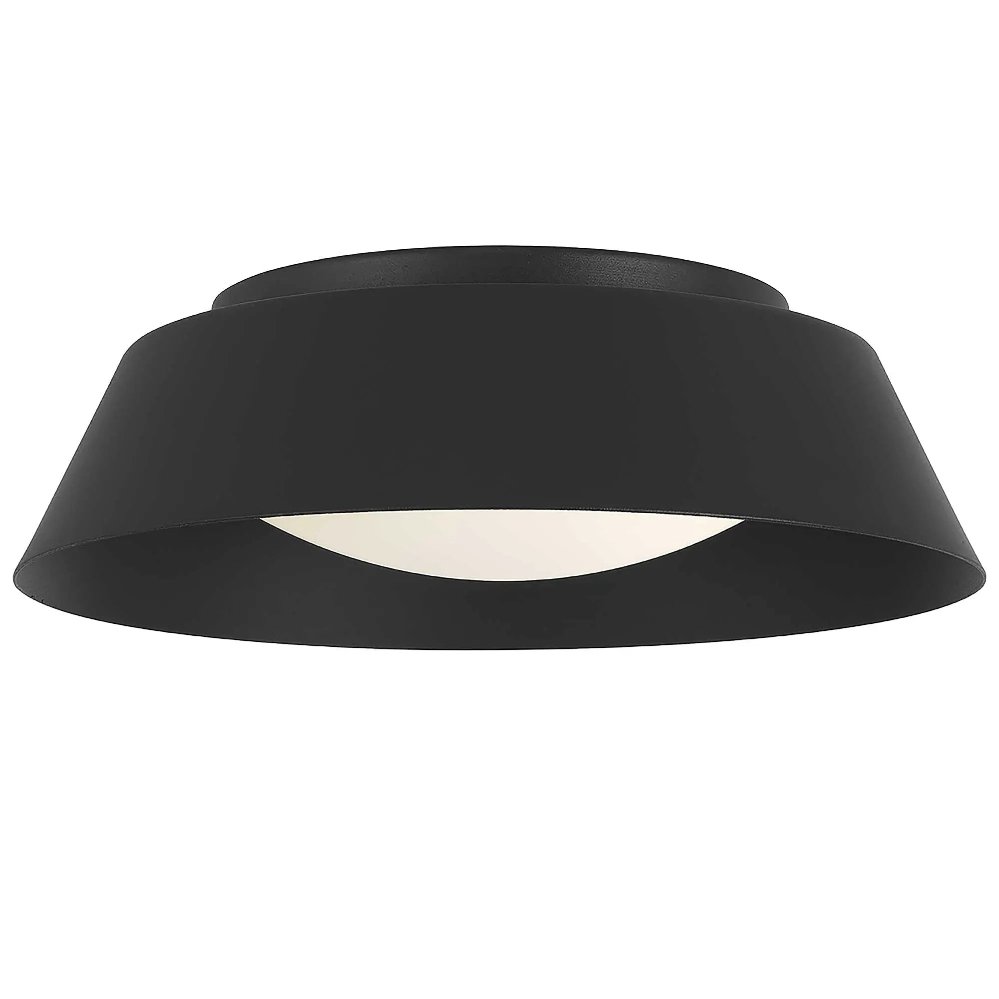 Alteck Pez 11-Inch Black LED Outdoor Flush Mount Light - AFM0066-5CCT-W-BK