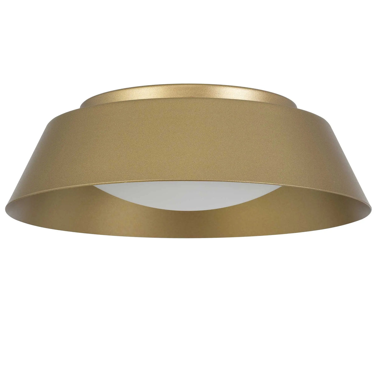 Alteck Pez 11-Inch Painted Brass LED Outdoor Flush Mount Light - AFM0066-5CCT-W-PB - Product Image 2