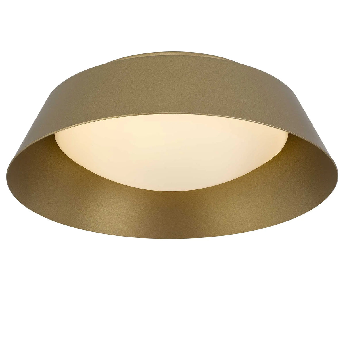 Alteck Pez 11-Inch Painted Brass LED Outdoor Flush Mount Light - AFM0066-5CCT-W-PB - Product Image 4