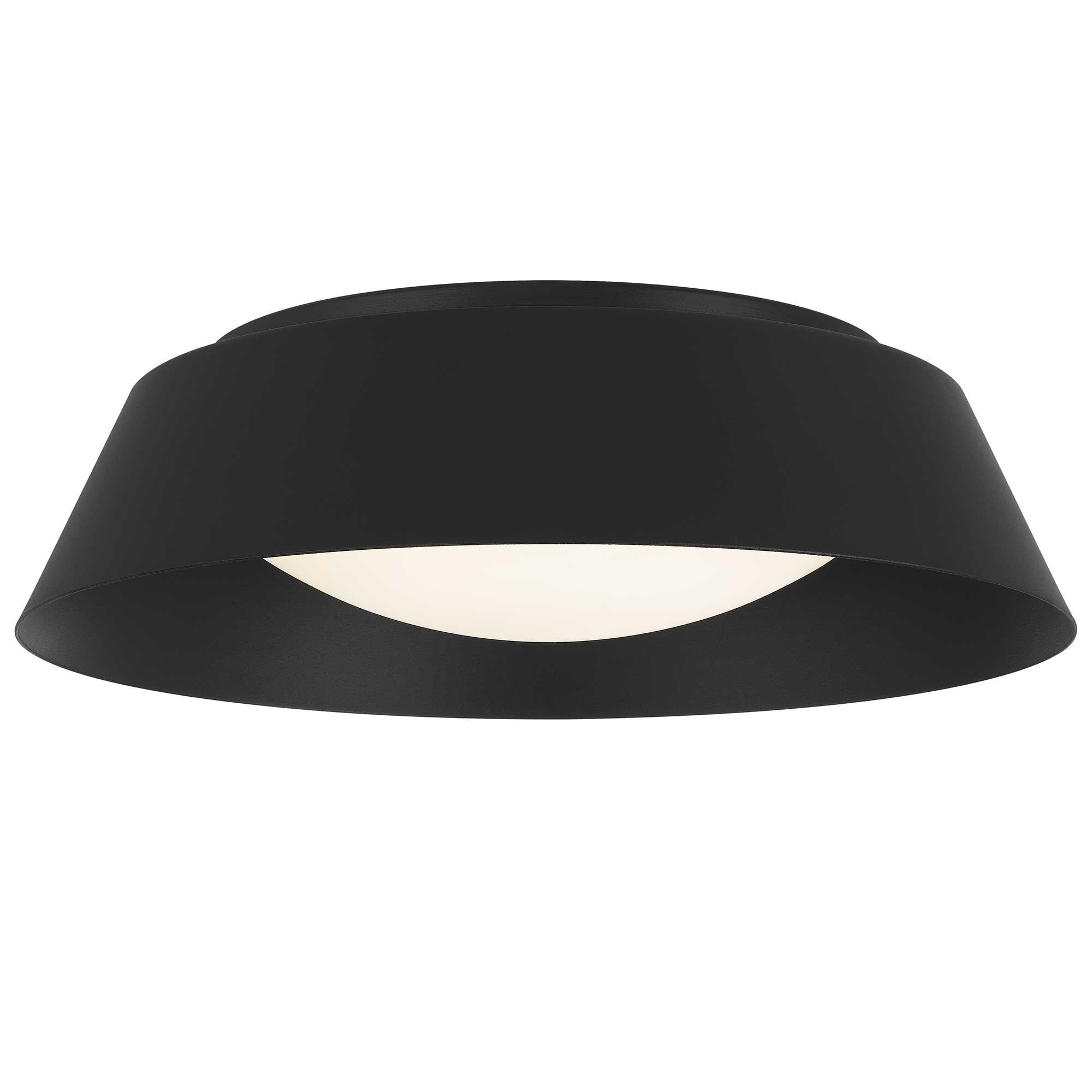 Alteck Pez 15-Inch Black LED Outdoor Flush Mount Light - AFM0067-5CCT-W-BK