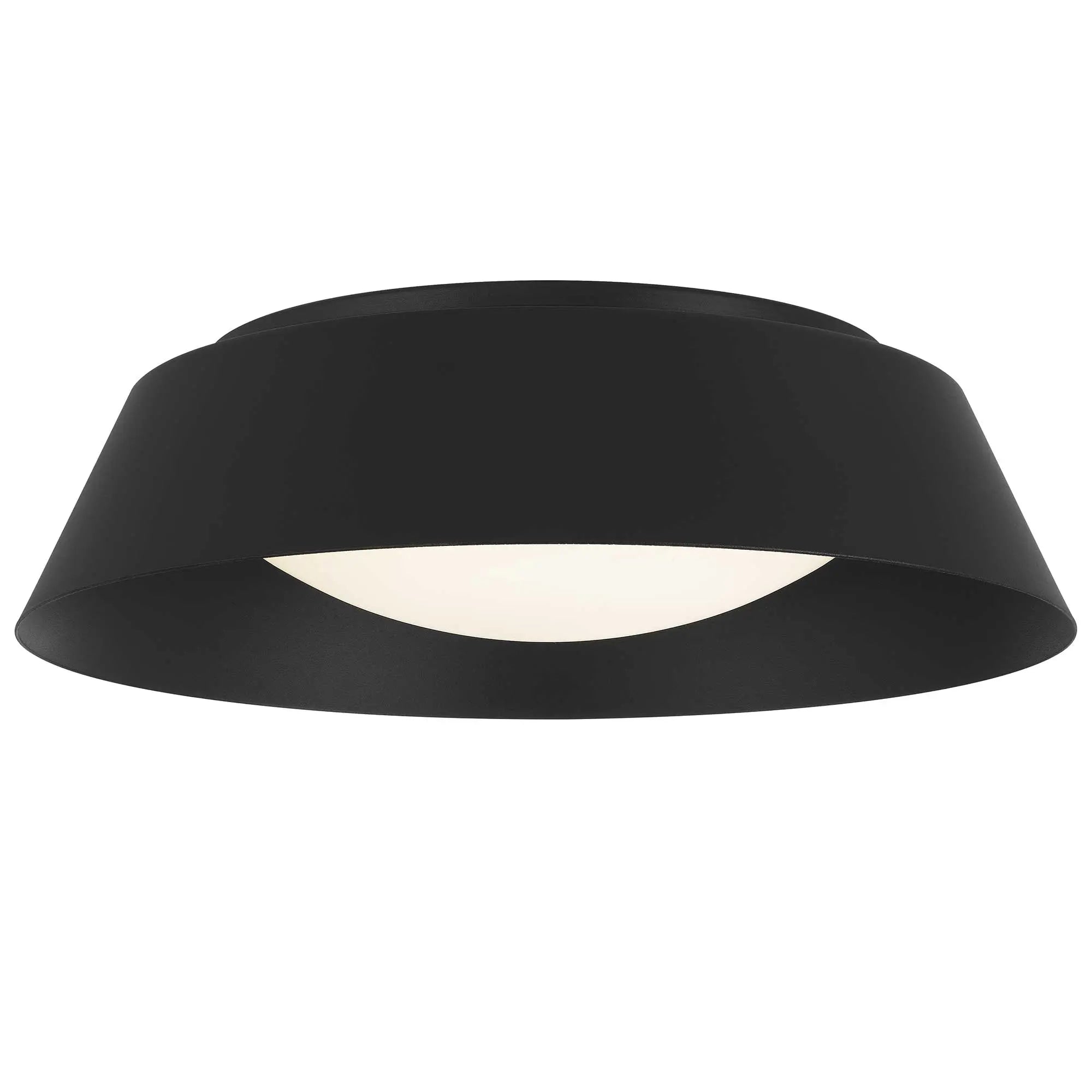Alteck Pez 15-Inch Black LED Outdoor Flush Mount Light - AFM0067-5CCT-W-BK