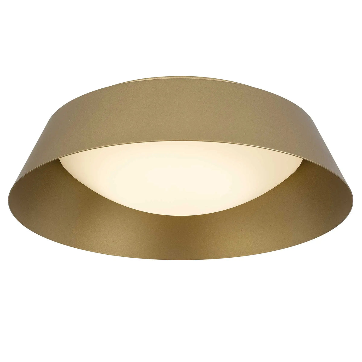 Alteck Pez 15-Inch Painted Brass LED Outdoor Flush Mount Light - AFM0067-5CCT-W-PB - Product Image 4