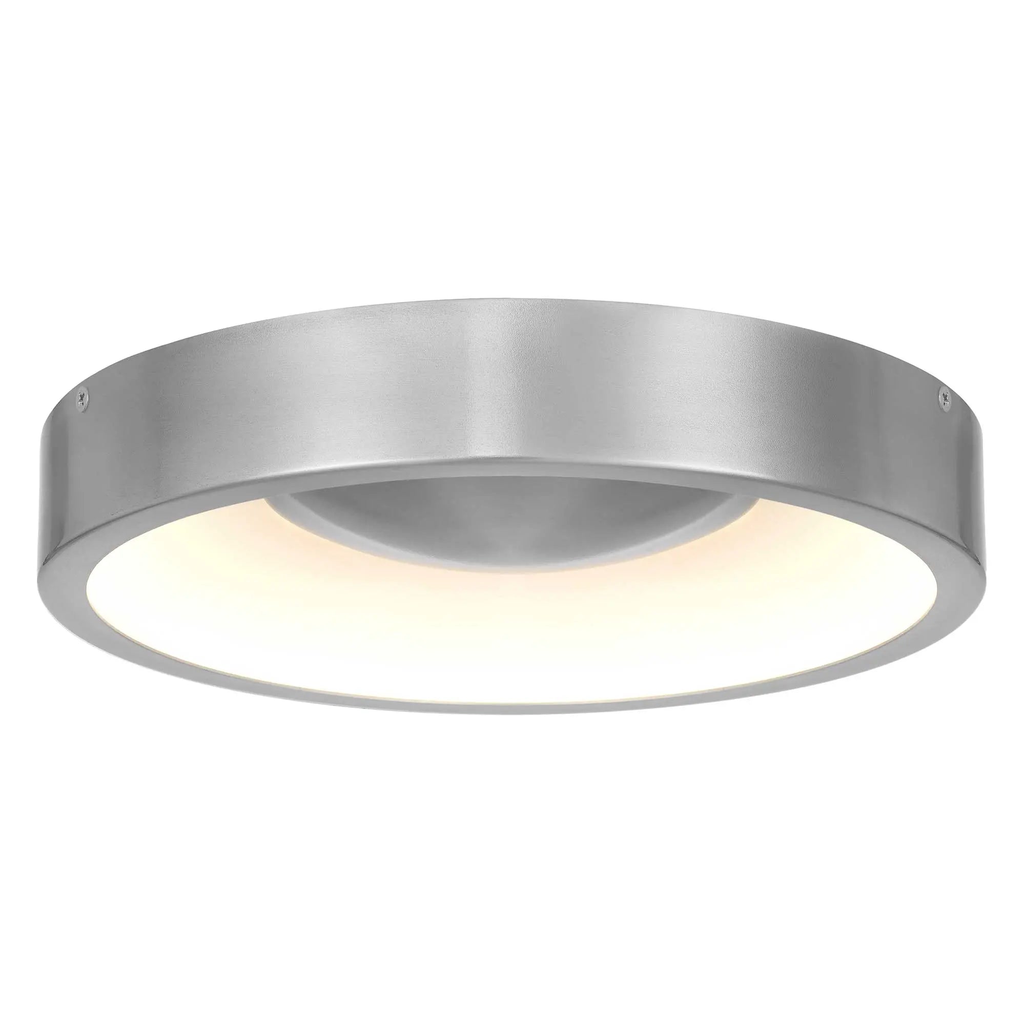 Alteck Stellar 11-Inch Brushed Aluminum LED Outdoor Flush Mount Light - AFM0068-5CCT-W-BA