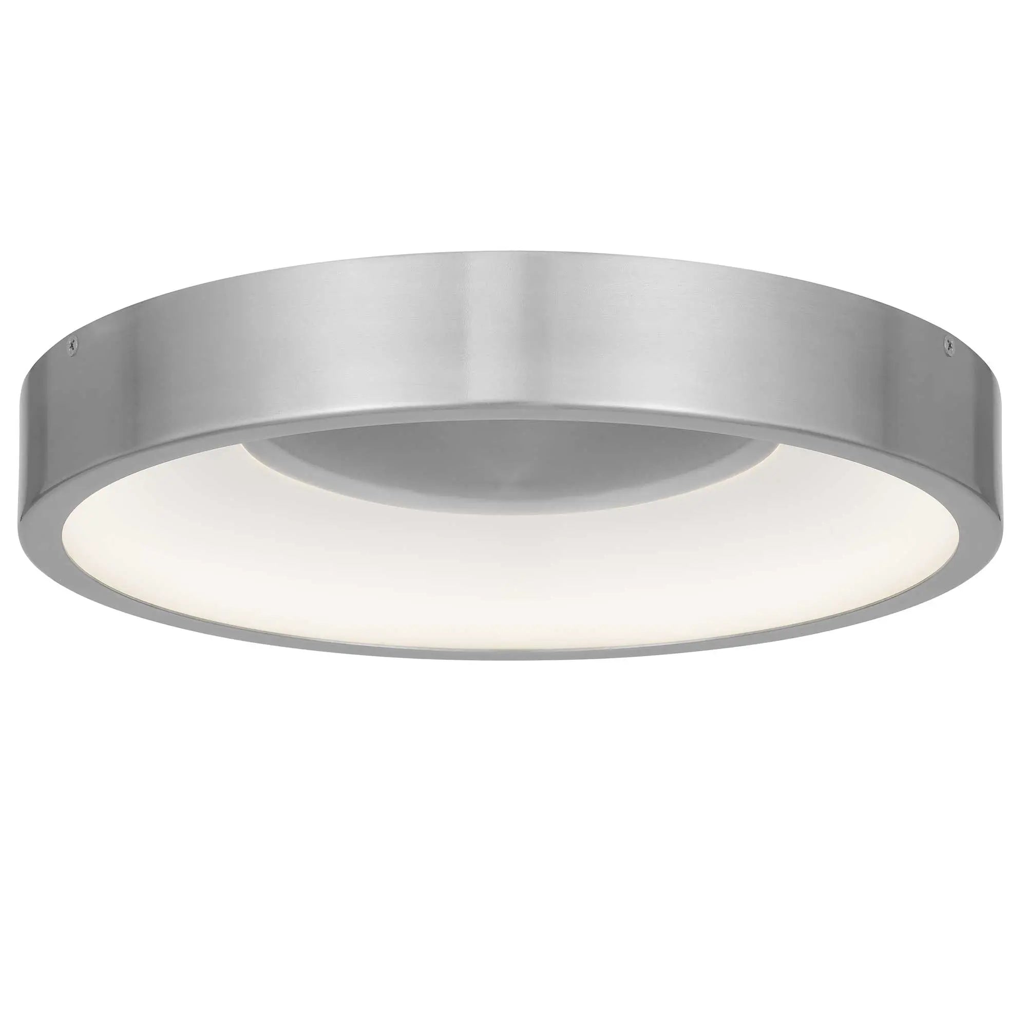 Alteck Stellar 14-Inch Brushed Aluminum LED Outdoor Flush Mount Light - AFM0069-5CCT-W-BA