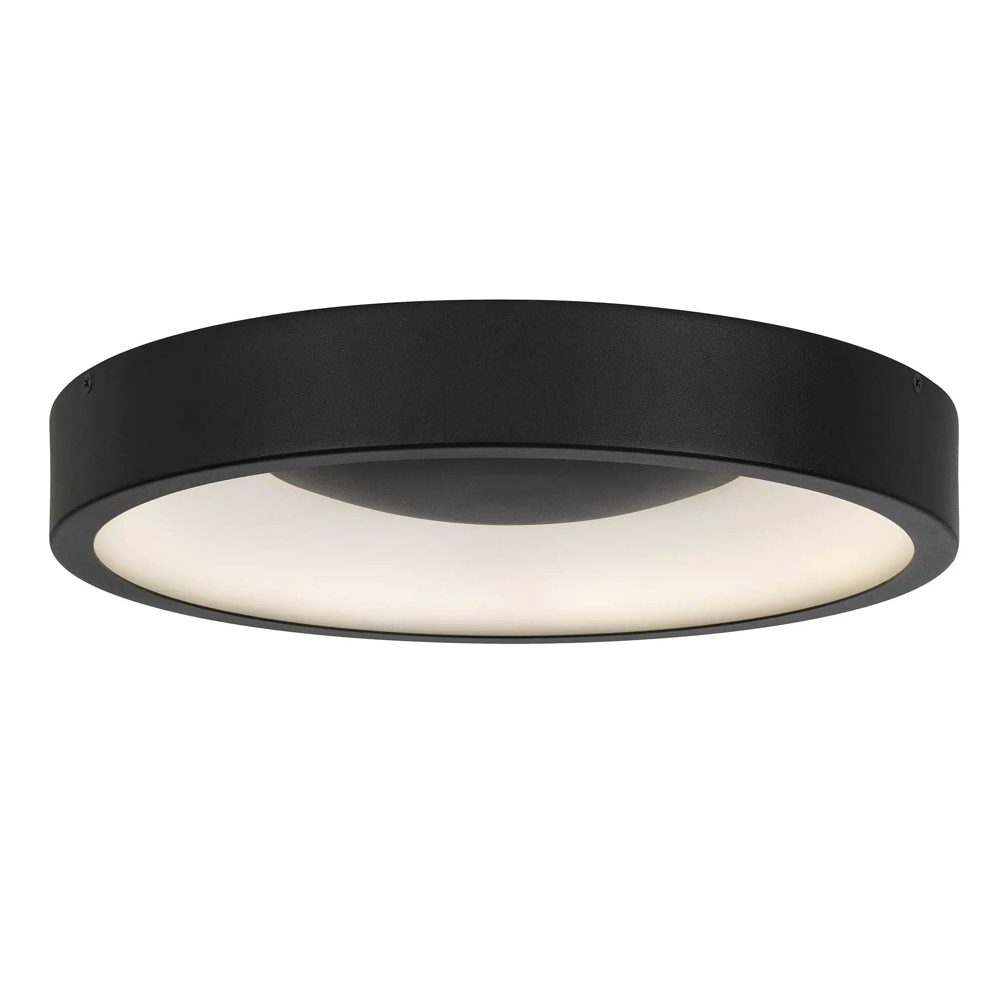 Alteck Stellar 14-Inch Black LED Outdoor Flush Mount Light - AFM0069-5CCT-W-BK