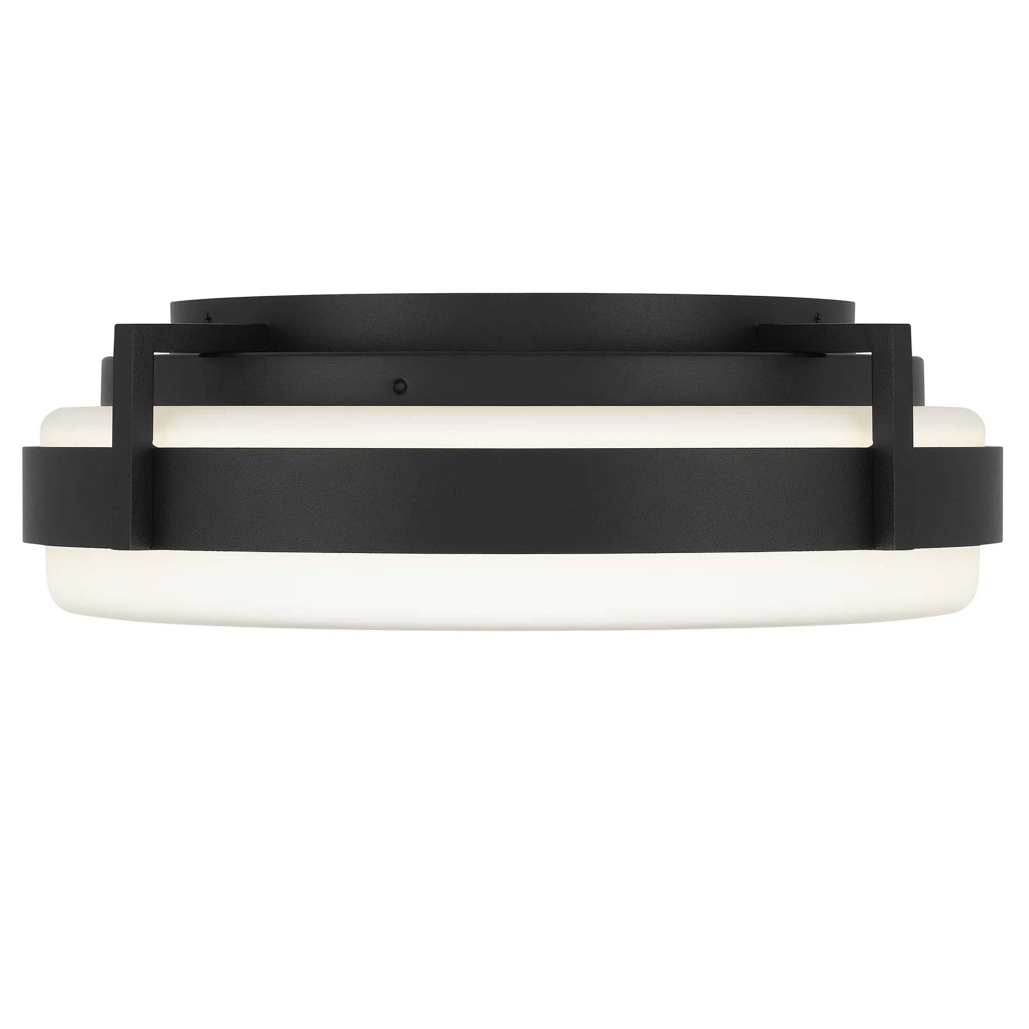Alteck Ted 15-Inch Sand black LED Outdoor Flush Mount Light - AFM0086-5CCT-W-BK - Product Image 3
