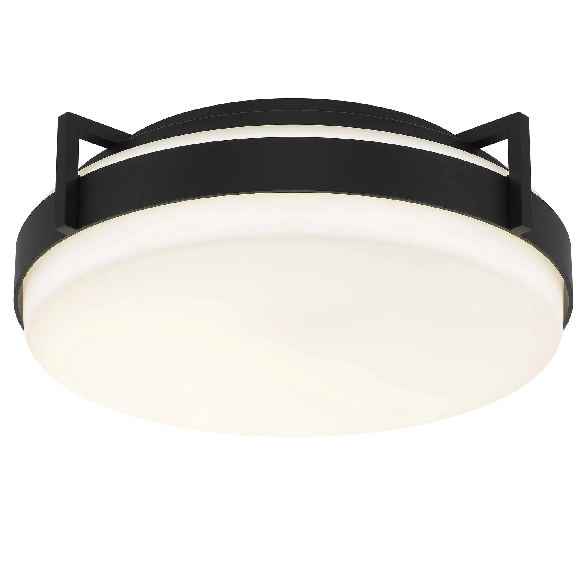 Alteck Ted 15-Inch Sand black LED Outdoor Flush Mount Light - AFM0086-5CCT-W-BK - Product Image 4