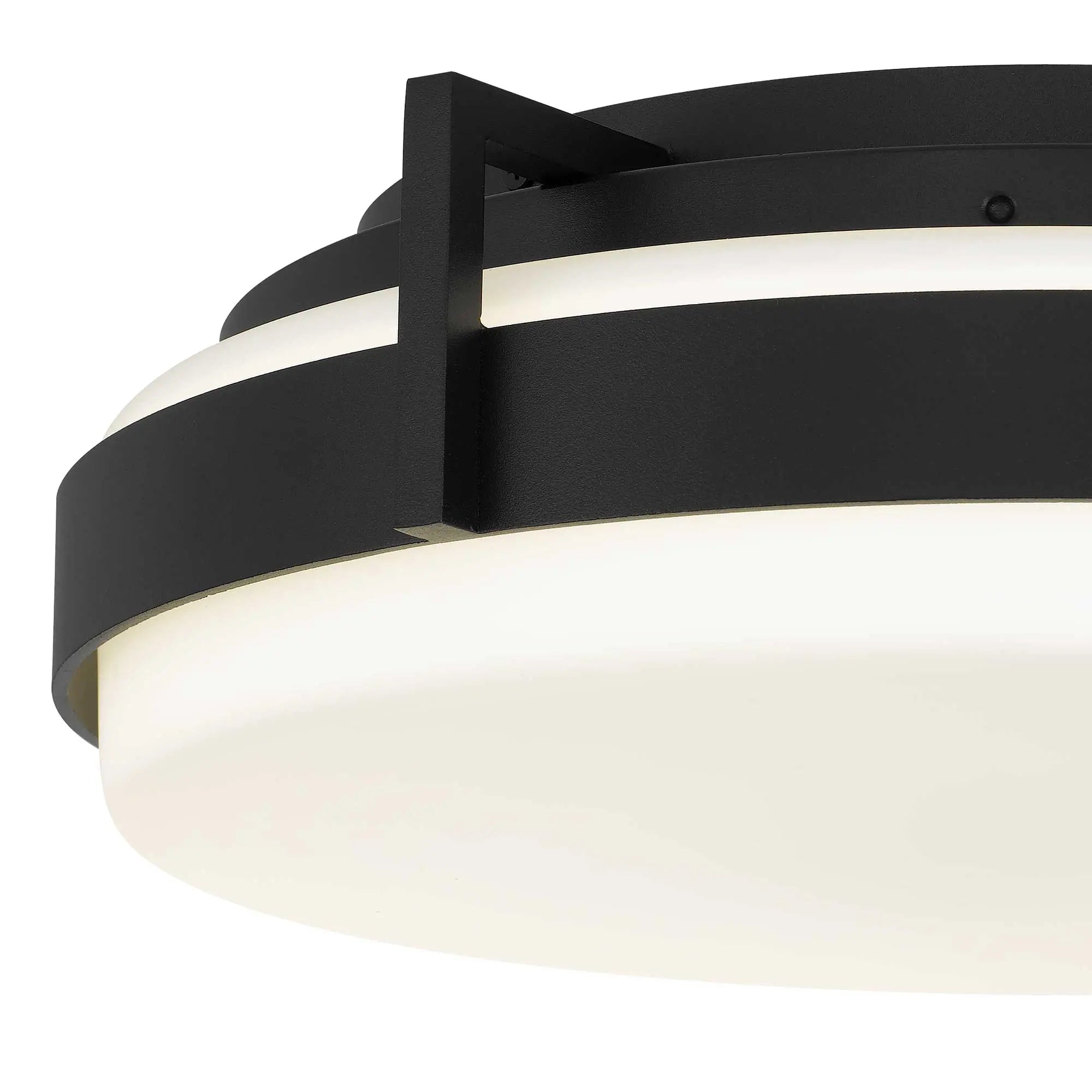 Alteck Ted 15-Inch Sand black LED Outdoor Flush Mount Light - AFM0086-5CCT-W-BK - Product Image 5