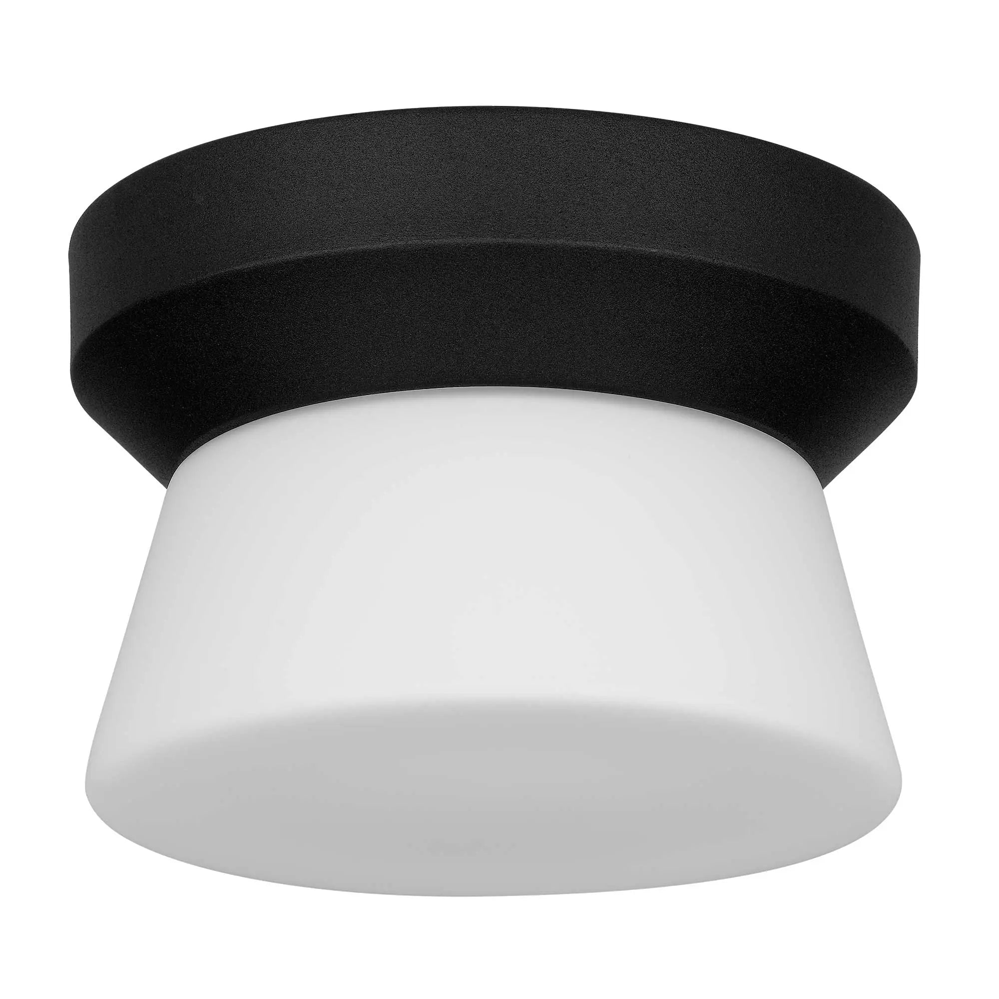 Alteck Skirt 7-Inch Black 3-CCT LED Outdoor Flush Mount Light - AFM0147-3CCT-W-BK - Product Image 2