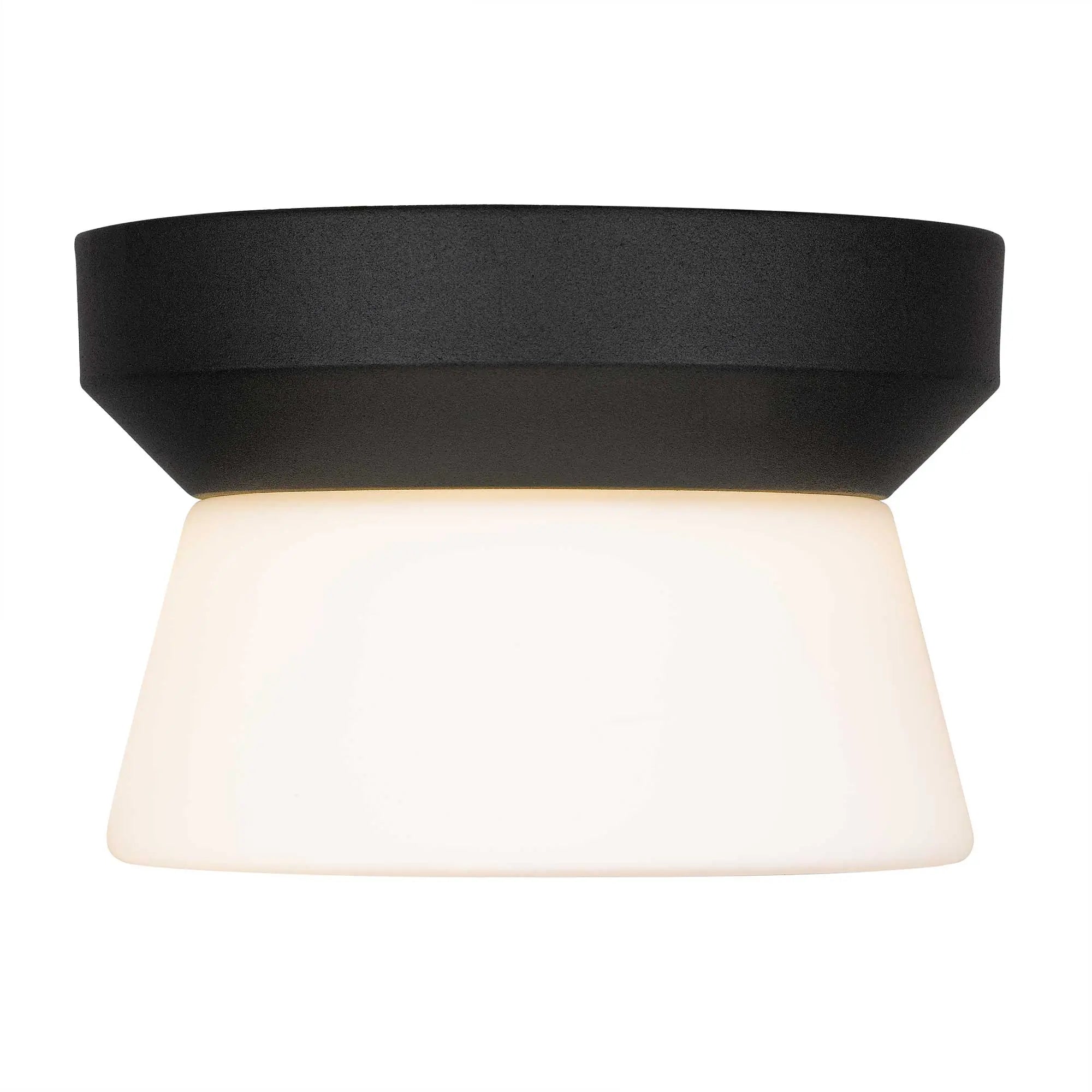 Alteck Skirt 7-Inch Black 3-CCT LED Outdoor Flush Mount Light - AFM0147-3CCT-W-BK - Product Image 3