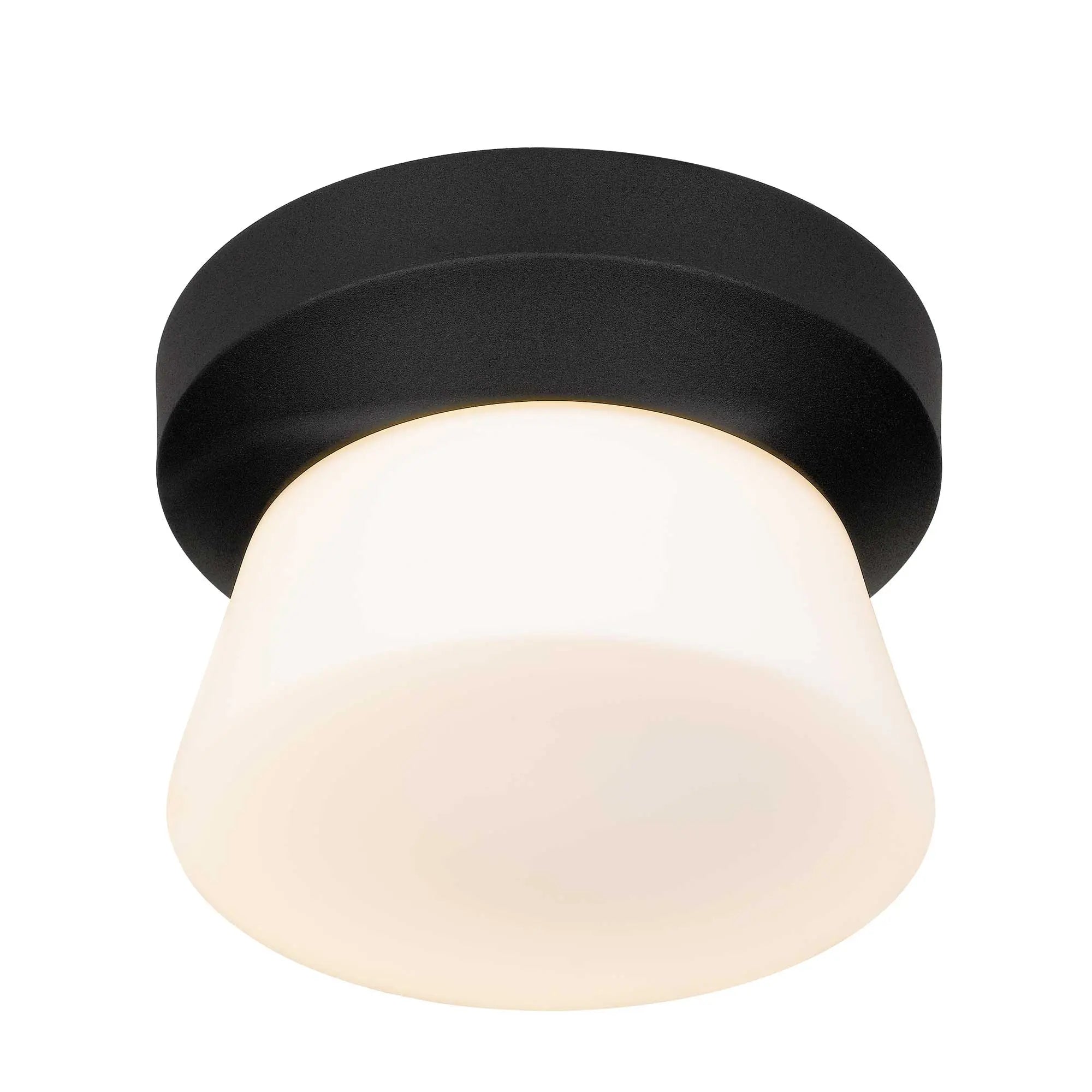 Alteck Skirt 7-Inch Black 3-CCT LED Outdoor Flush Mount Light - AFM0147-3CCT-W-BK - Product Image 4