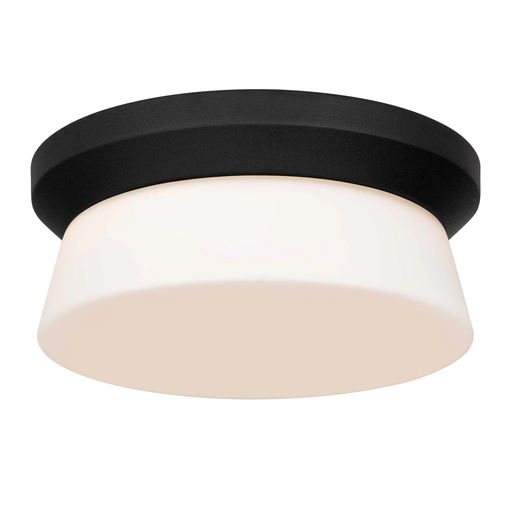 Alteck Skirt 11-Inch Black 3-CCT LED Outdoor Flush Mount Light - AFM0148-3CCT-W-BK