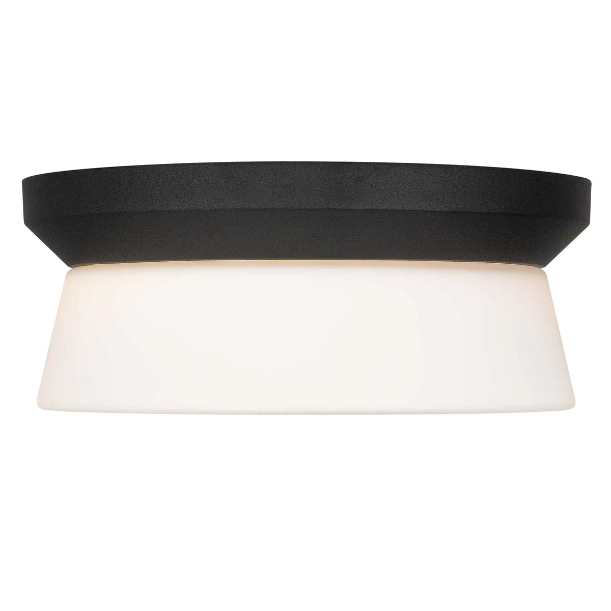 Alteck Skirt 11-Inch Black 3-CCT LED Outdoor Flush Mount Light - AFM0148-3CCT-W-BK - Product Image 3