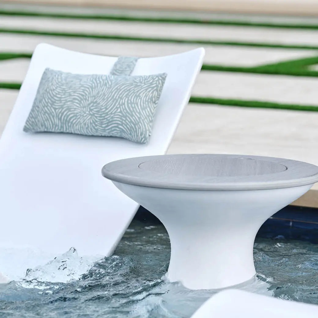 Ledge Lounger Autograph Chaise Headrest Pillow Outdoor Fabric - view 3