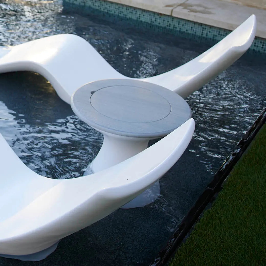Ledge Lounger Autograph Tall Ice Bin Side Table Resin In-Pool Side Table - view 6
