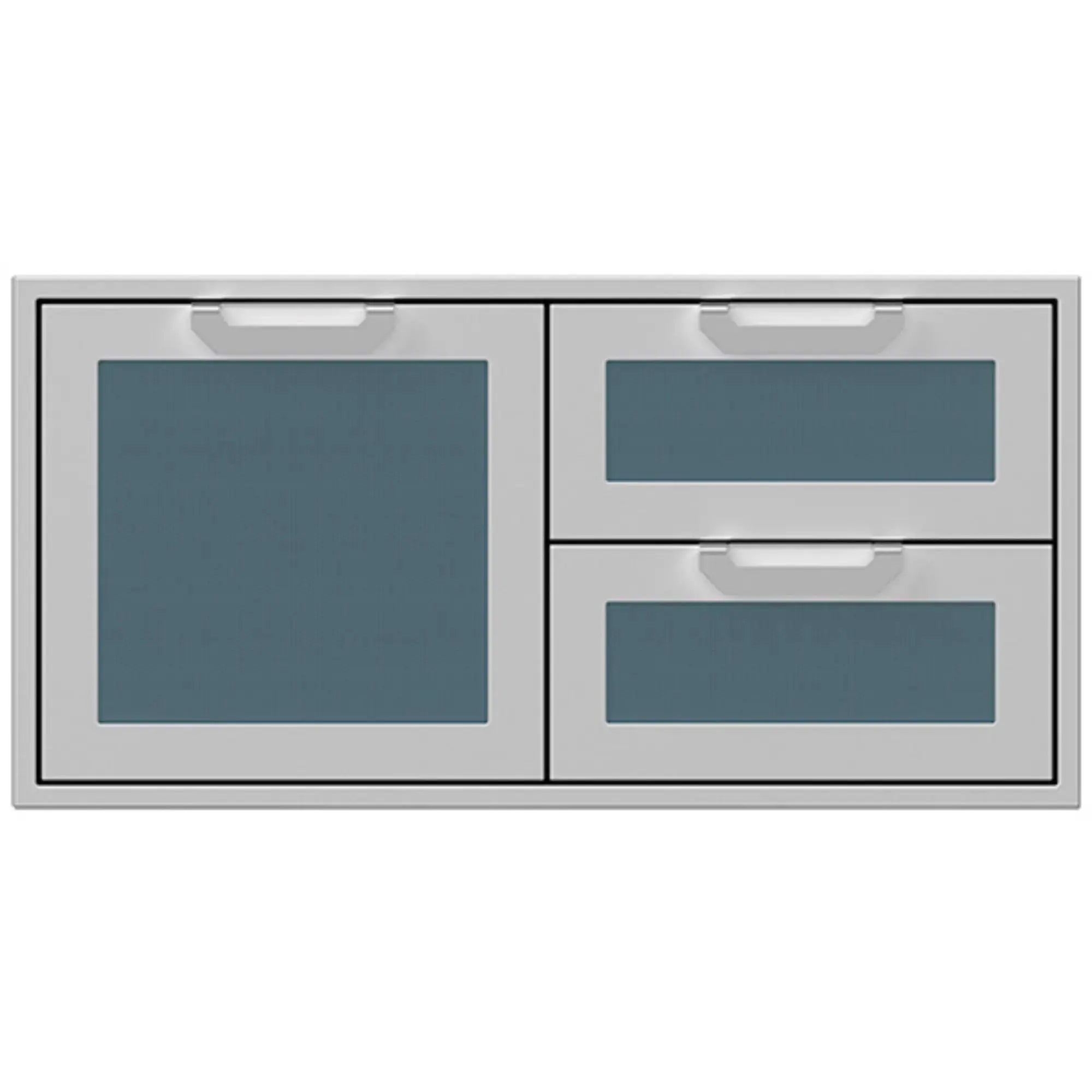 Hestan 42-Inch Outdoor Kitchen Double Drawer & Storage Door Combo Hestan