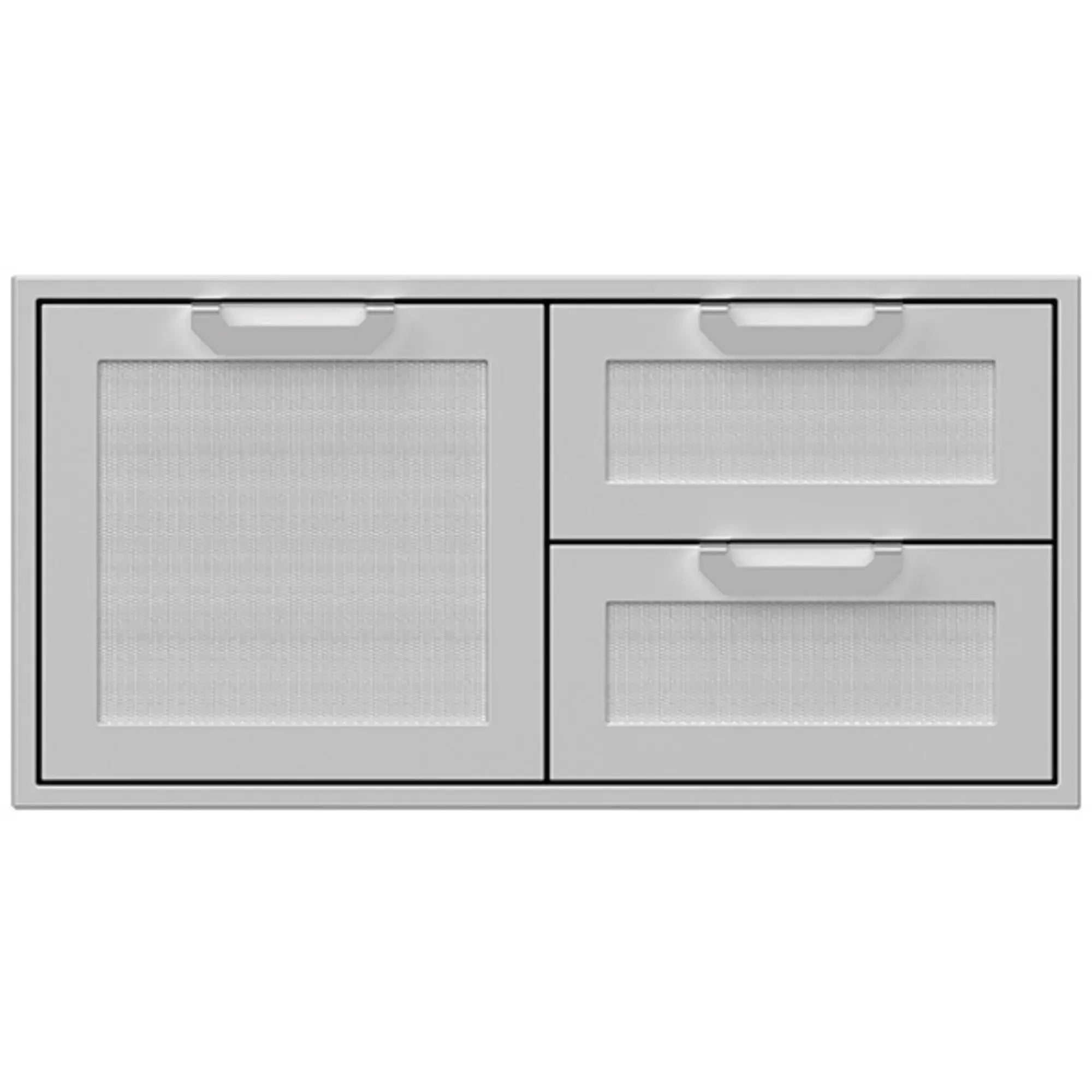 Hestan 42-Inch Outdoor Kitchen Double Drawer & Storage Door Combo Hestan