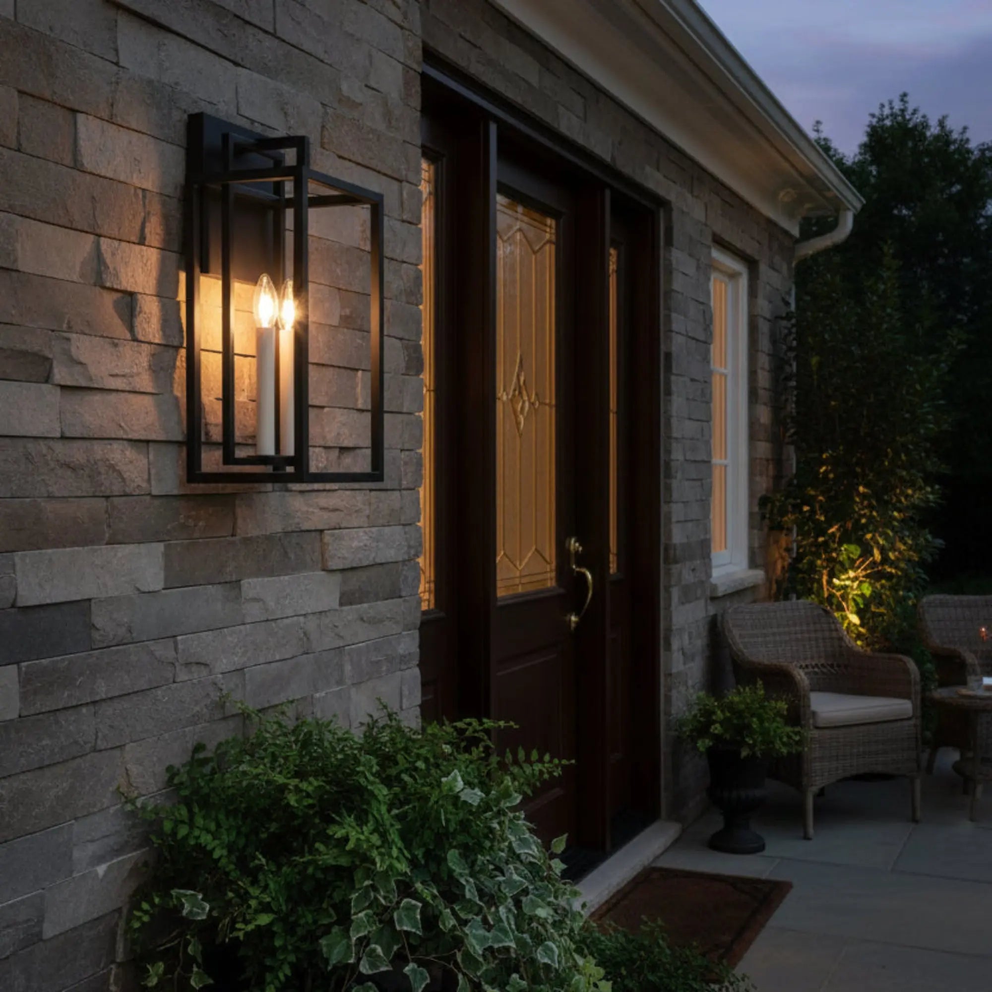 Troy Lighting Amire 20-Inch Outdoor Wall Sconce - Texture Black - Wet Rated - B3620-TBK Troy Lighting