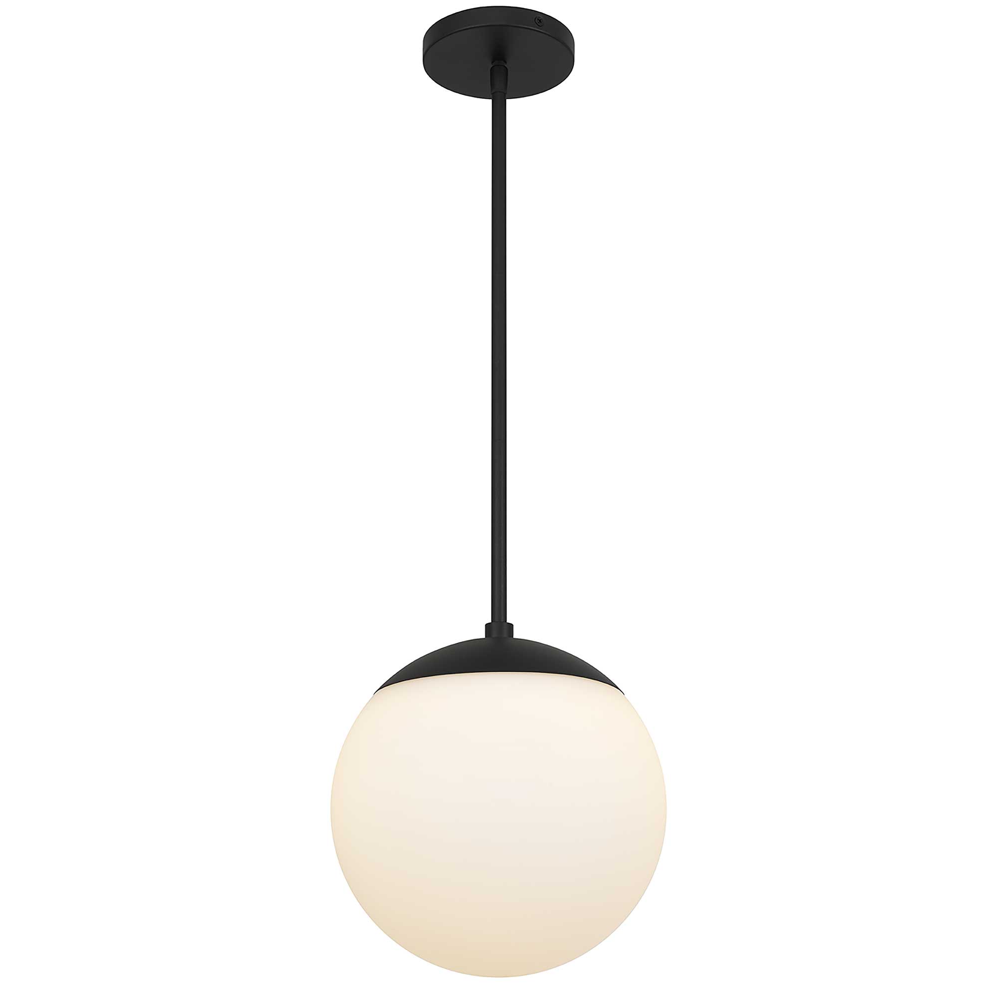 Alteck Rondure 10-Inch Black LED Outdoor Pendant Light - AP0072-5CCT-W-BK