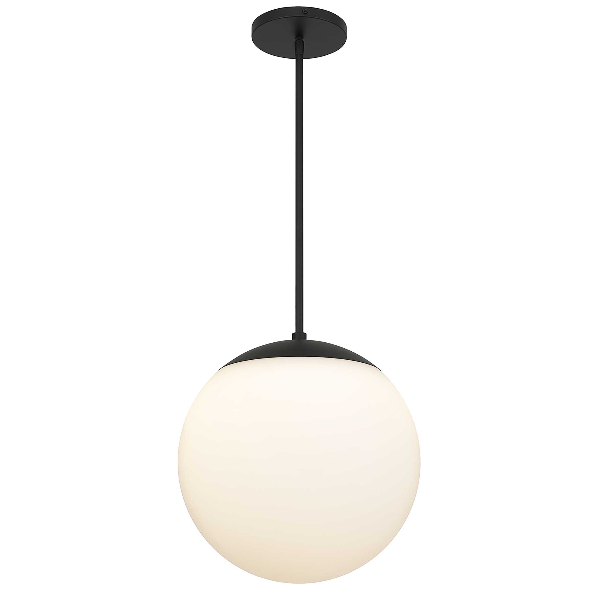 Alteck Rondure 14-Inch Black LED Outdoor Pendant Light - AP0073-5CCT-W-BK