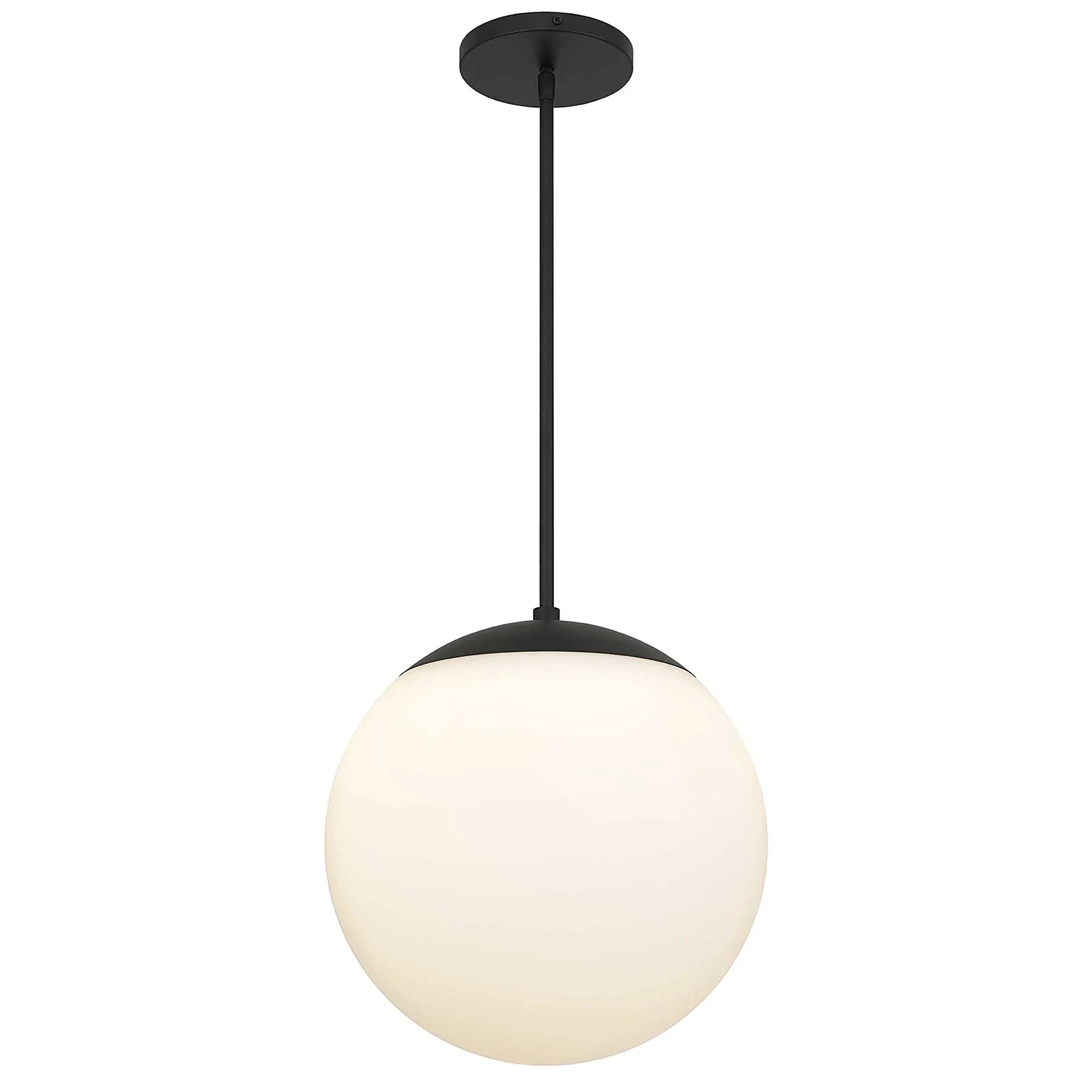 Alteck Rondure 14-Inch Black LED Outdoor Pendant Light - AP0073-5CCT-W-BK