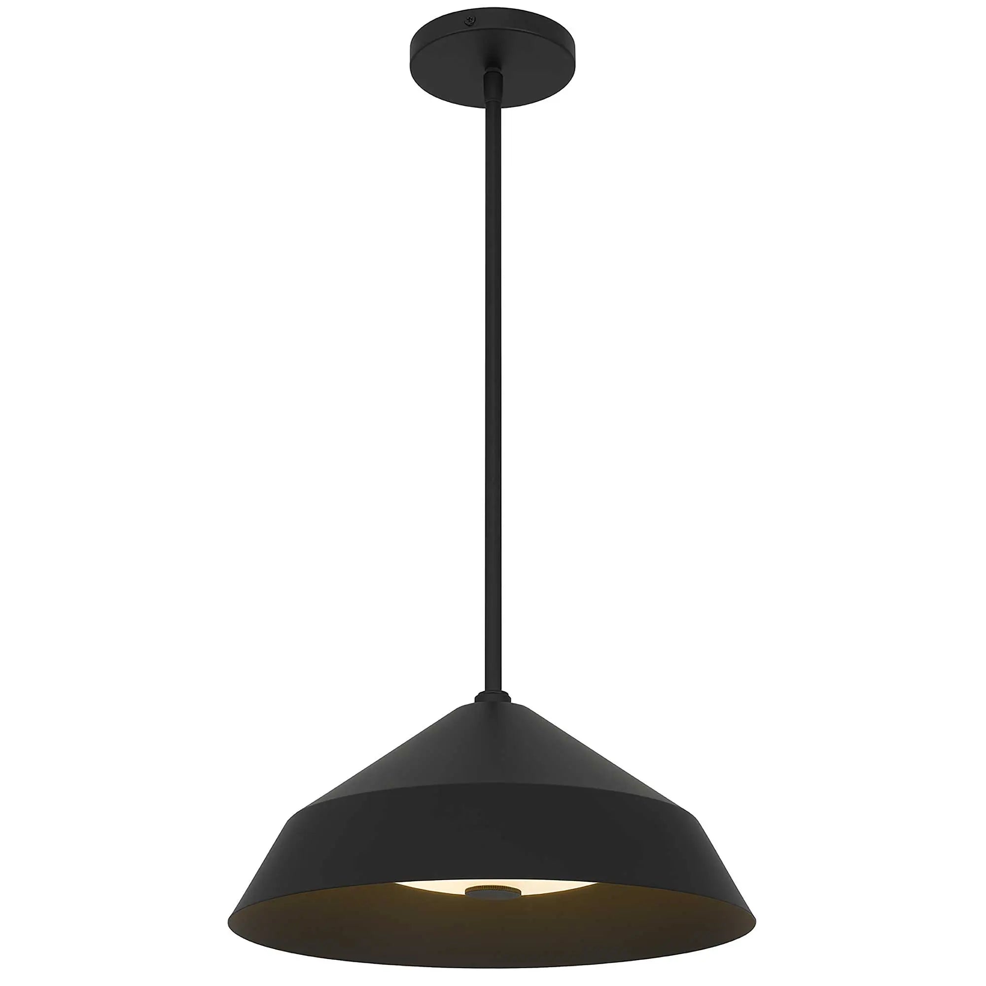 Alteck Nin 14-Inch Black LED Outdoor Pendant Light - AP0075-5CCT-W-BK