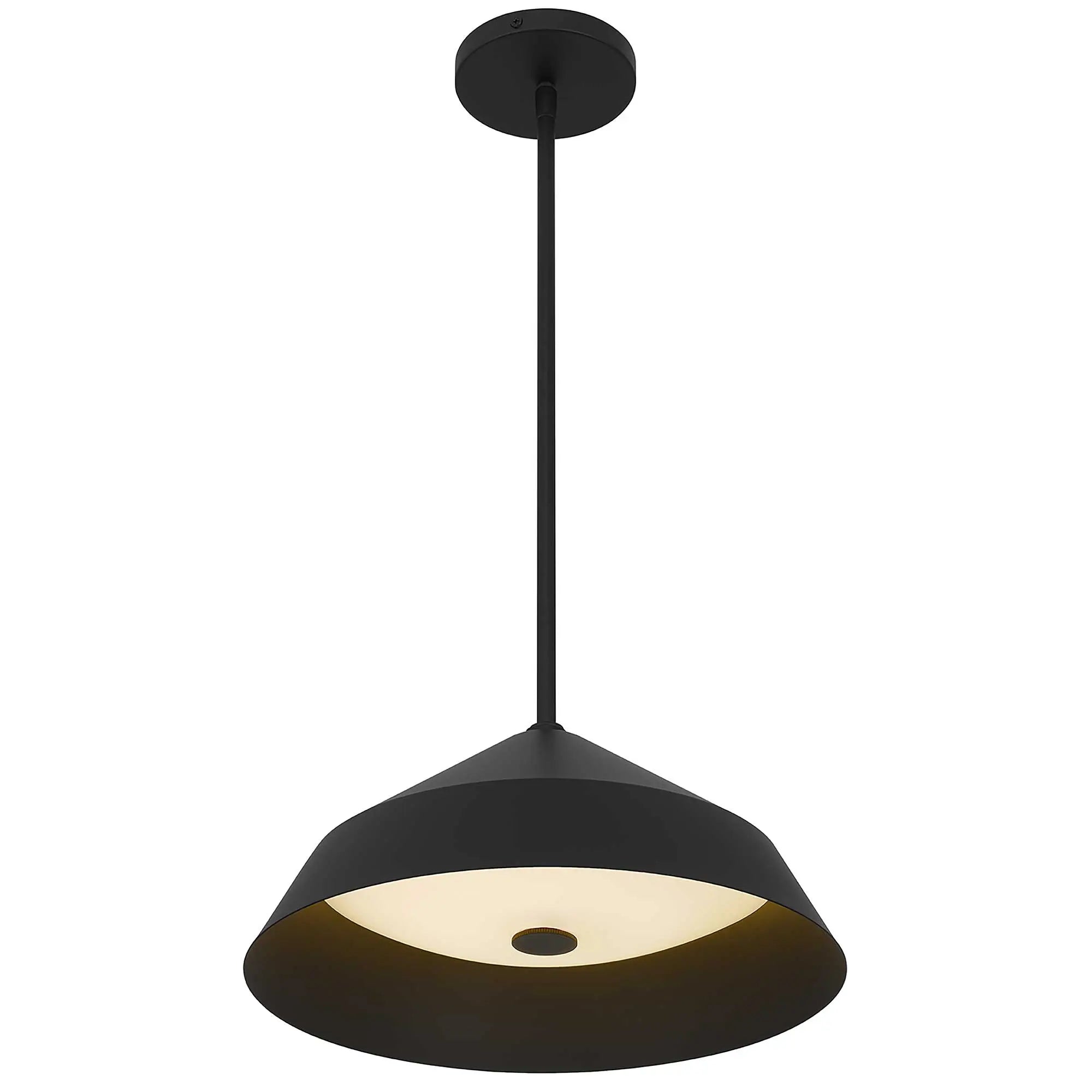 Alteck Nin 14-Inch Black LED Outdoor Pendant Light - AP0075-5CCT-W-BK - Product Image 4