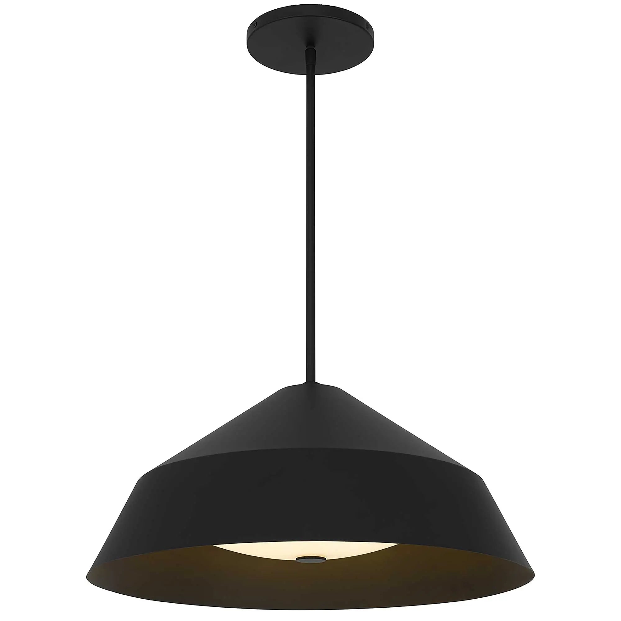 Alteck Nin 22-Inch Black LED Outdoor Pendant Light - AP0076-5CCT-W-BK