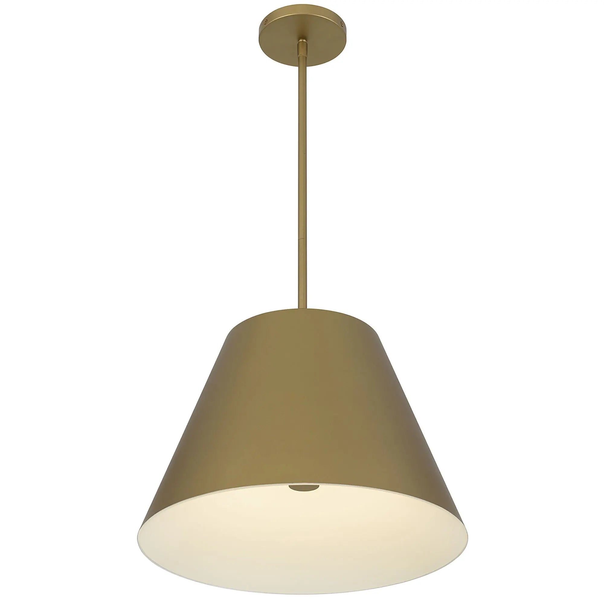Alteck Jaz 16-Inch Painted brass LED Outdoor Pendant Light - AP0077-5CCT-W-PB - Product Image 4